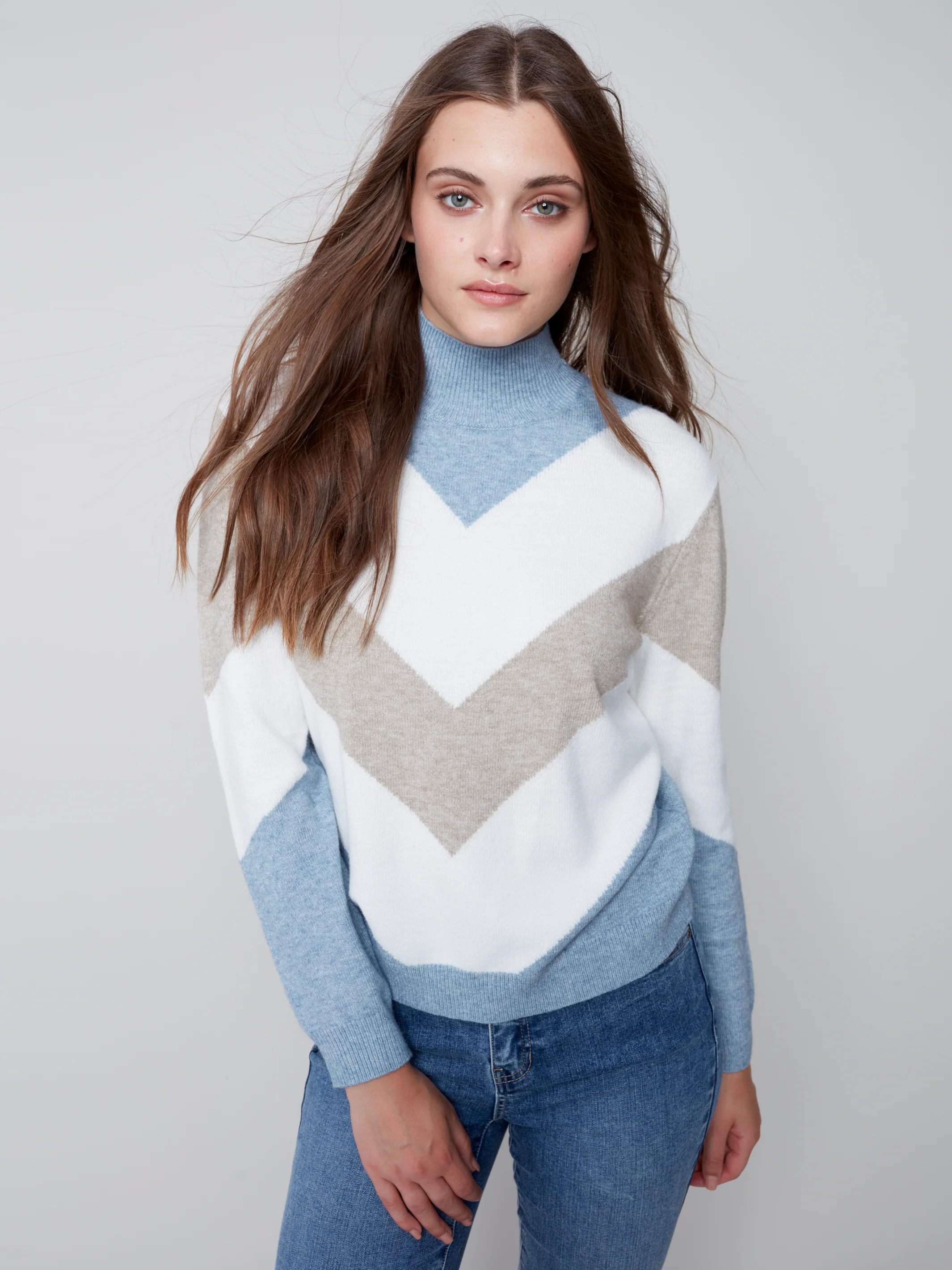 Charlie B -C2518-974A-Sweater- Snowflake - Image 2