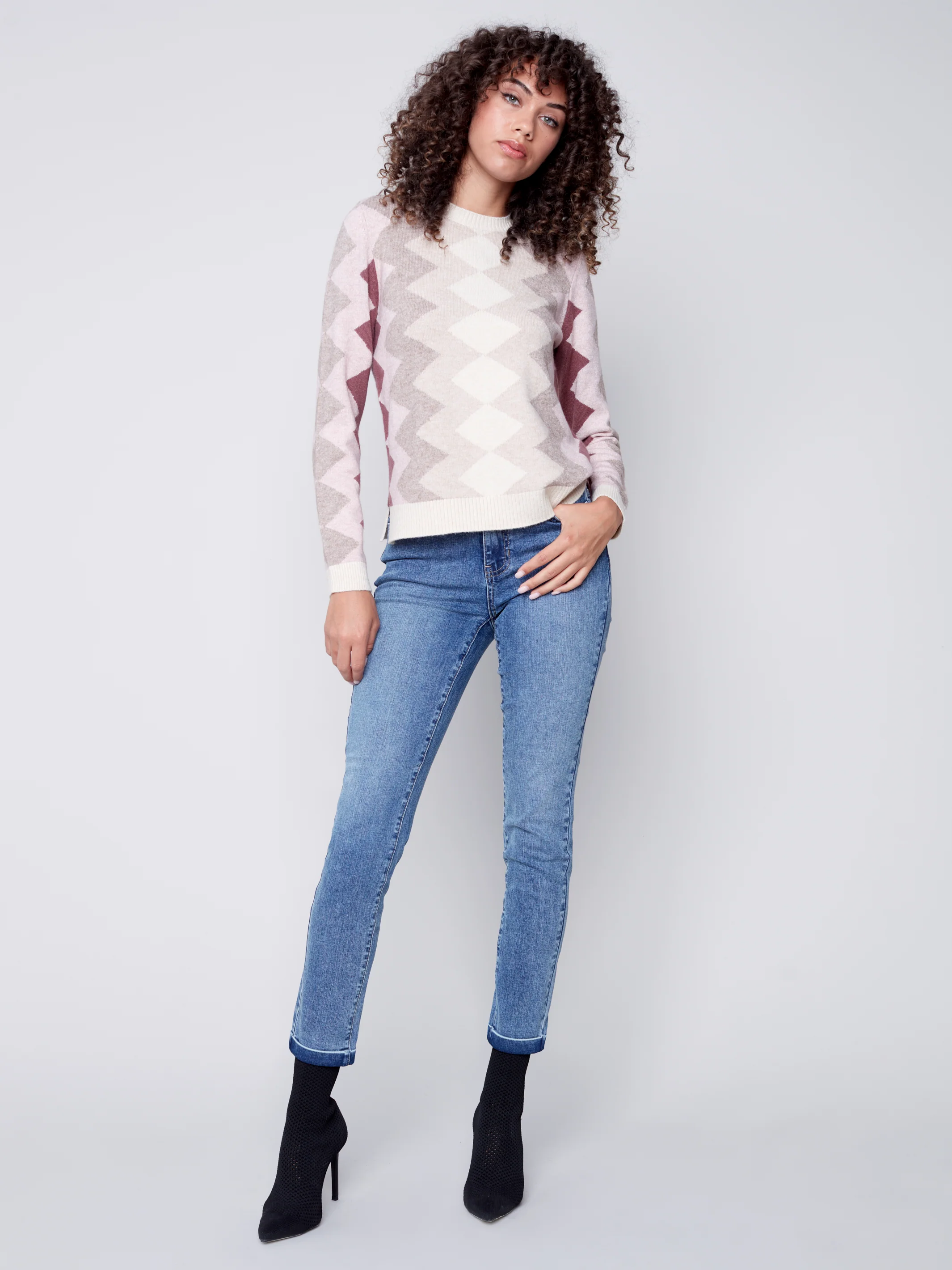 Charlie B -C2520-974A-Sweater- Powder - Image 2