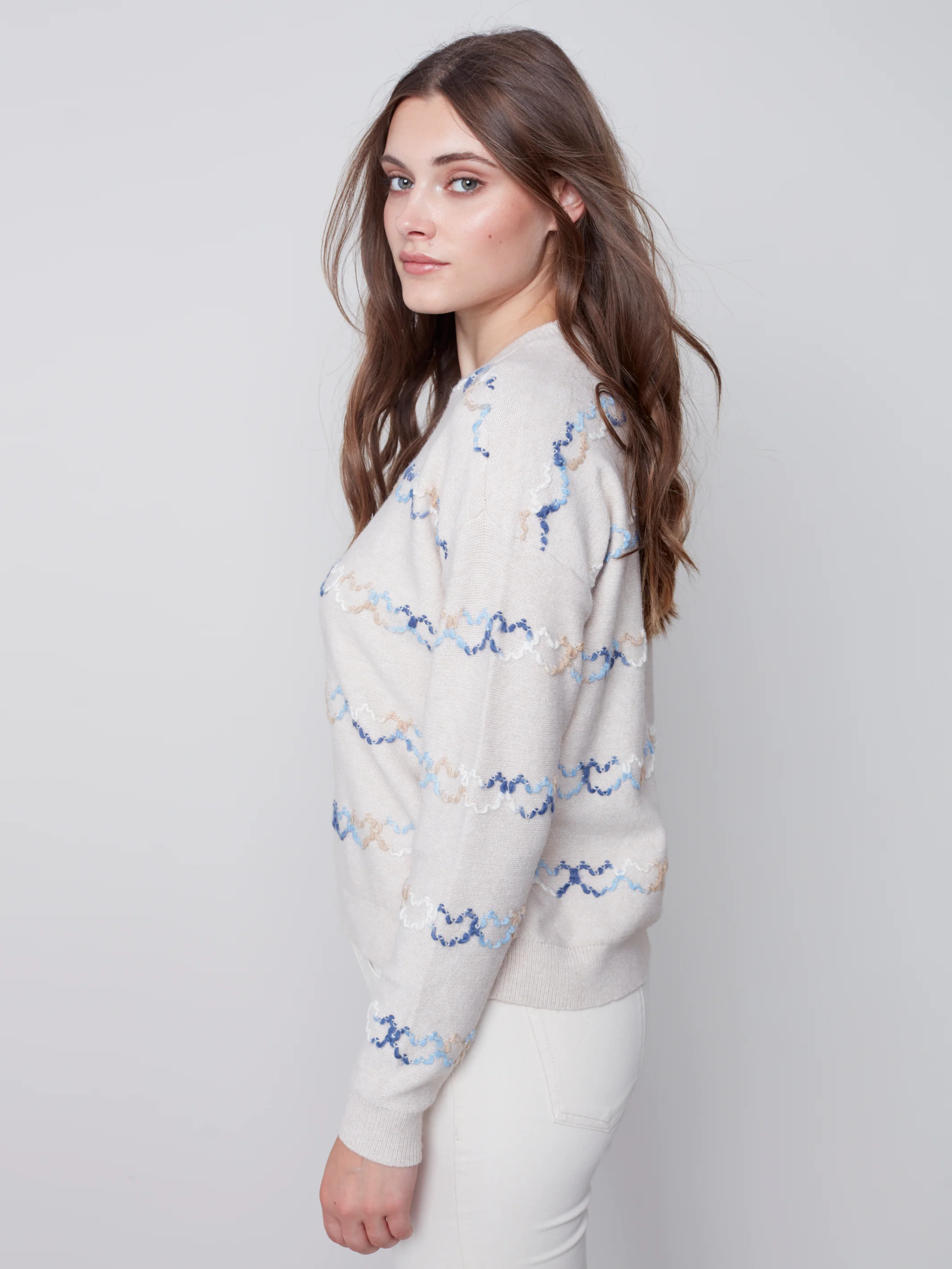 Charlie B -C2526E-736A-Pull Over-Almond - Image 2