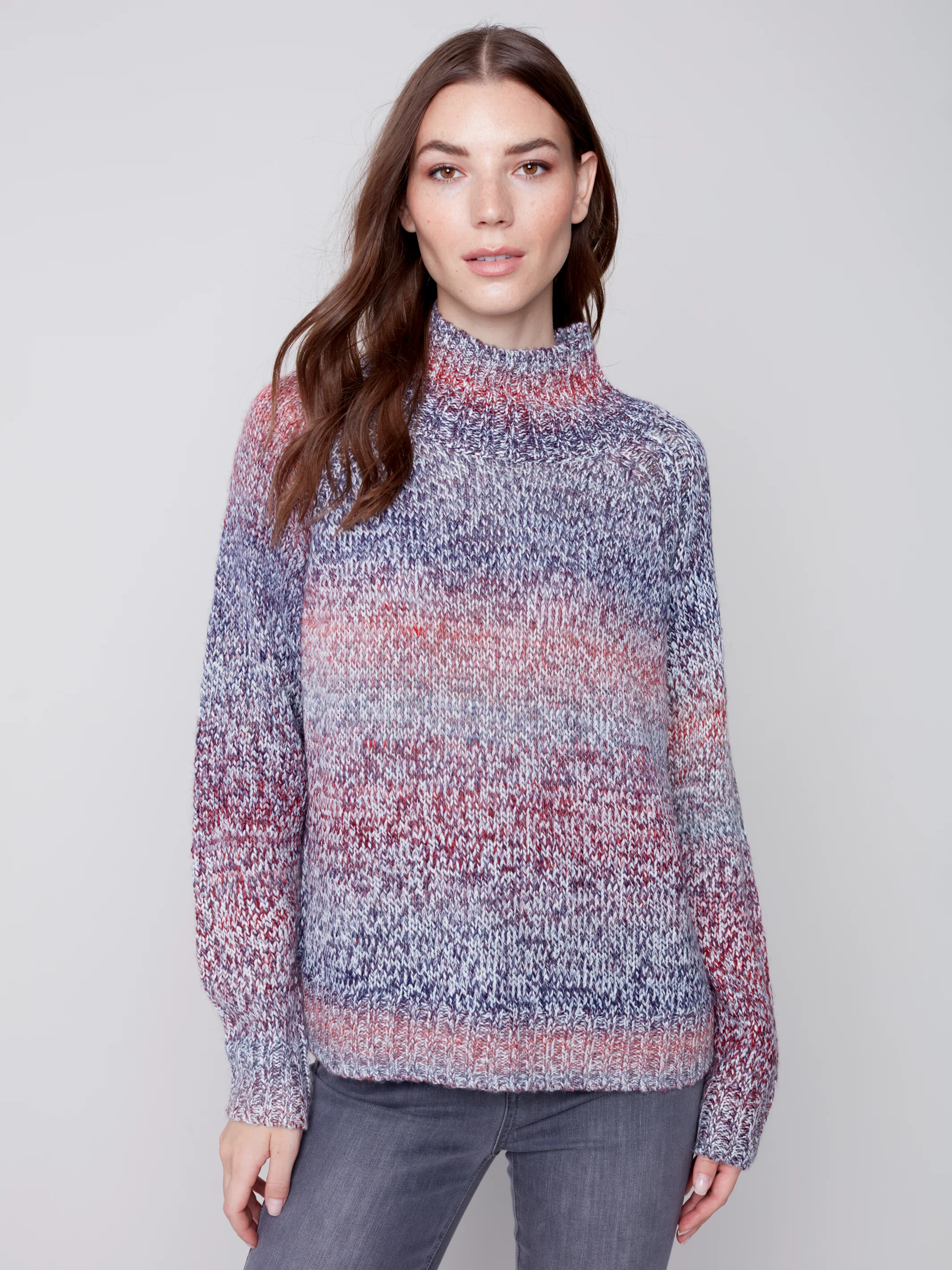 Charlie B -C2552-643B-Yarn Sweater-Multicolor - Image 3
