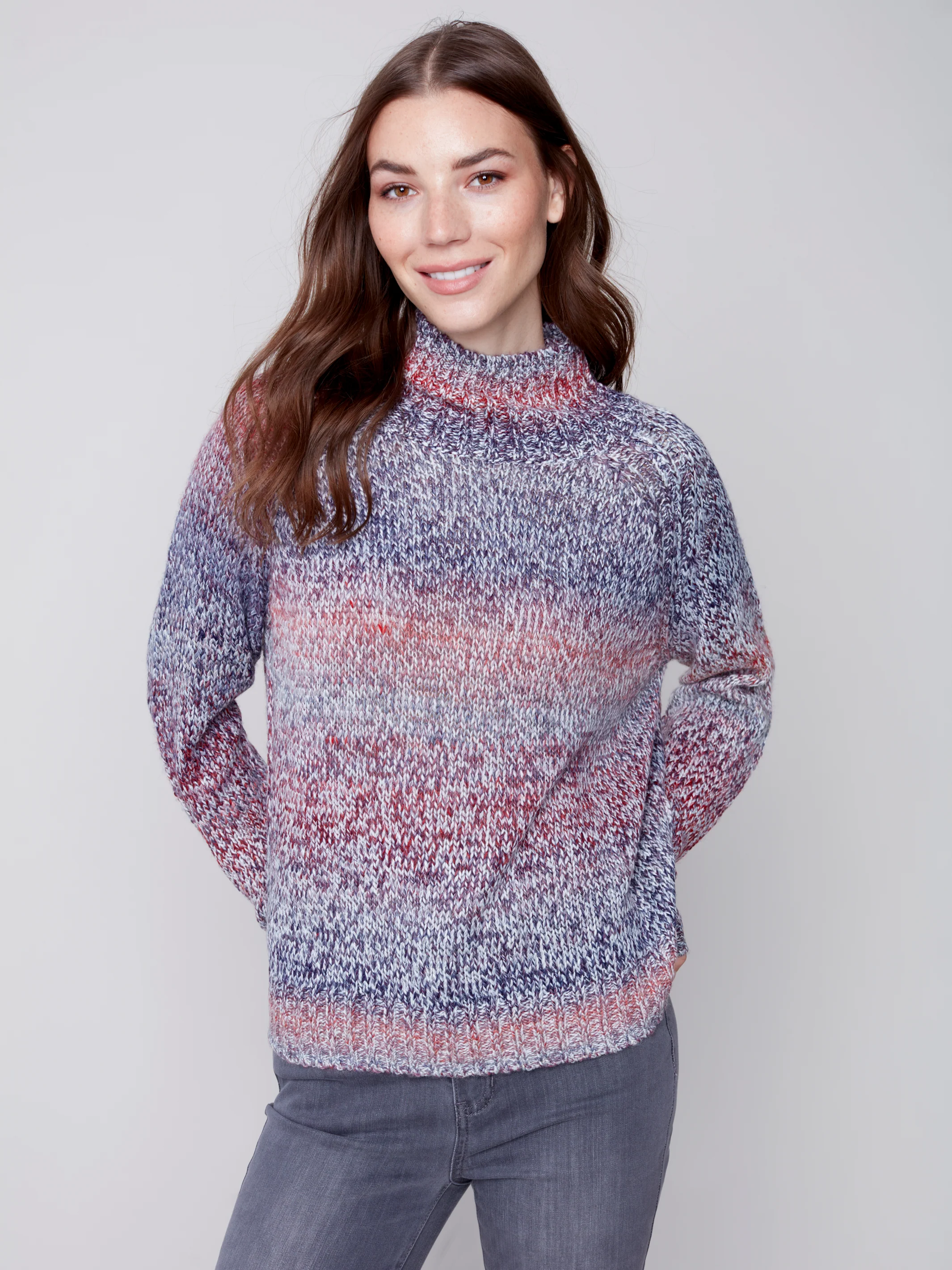 Charlie B -C2552-643B-Yarn Sweater-Multicolor - Image 4