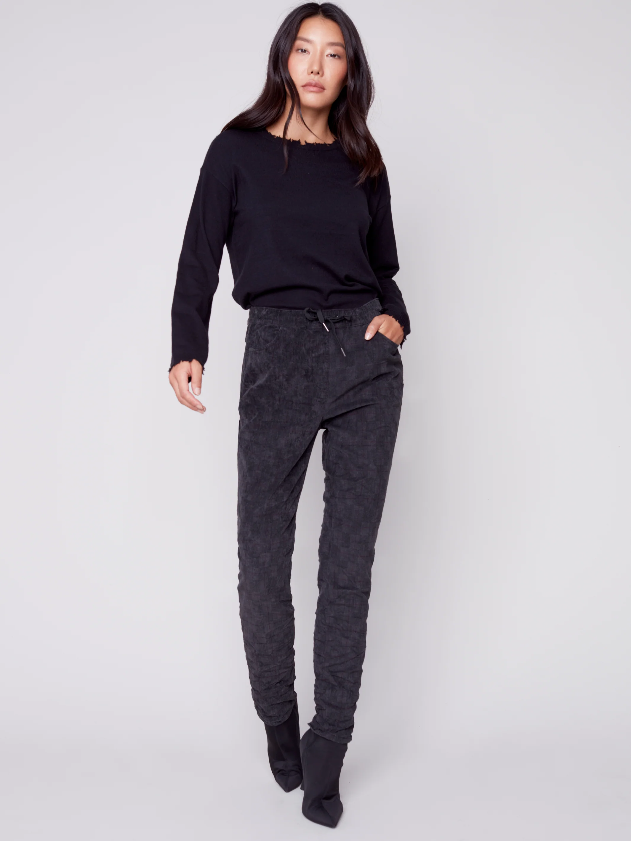 Charlie B -C5226RR-622B-Pull On Pant-Port