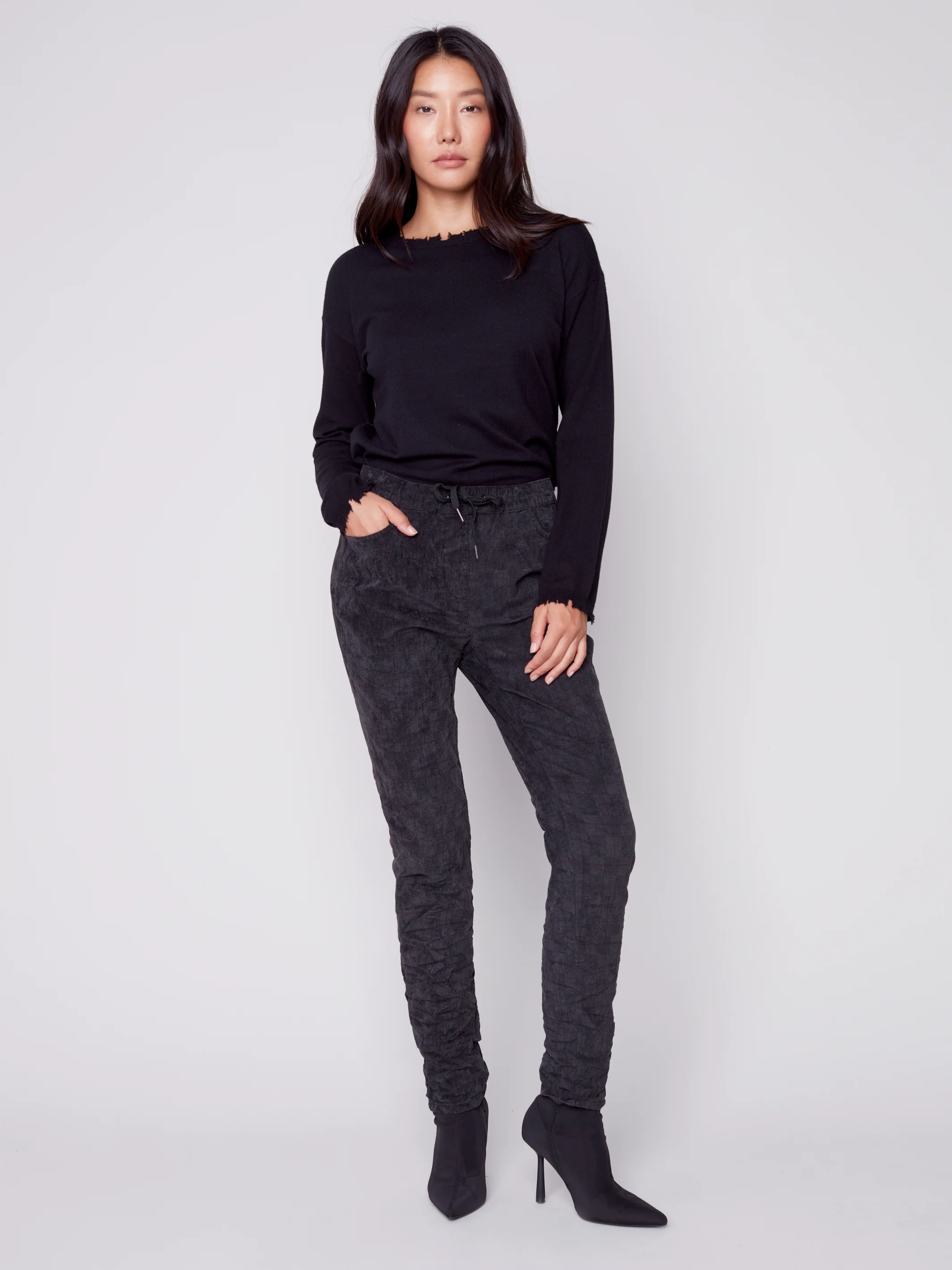 Charlie B -C5226RR-622B-Pull On Pant-Port - Image 2