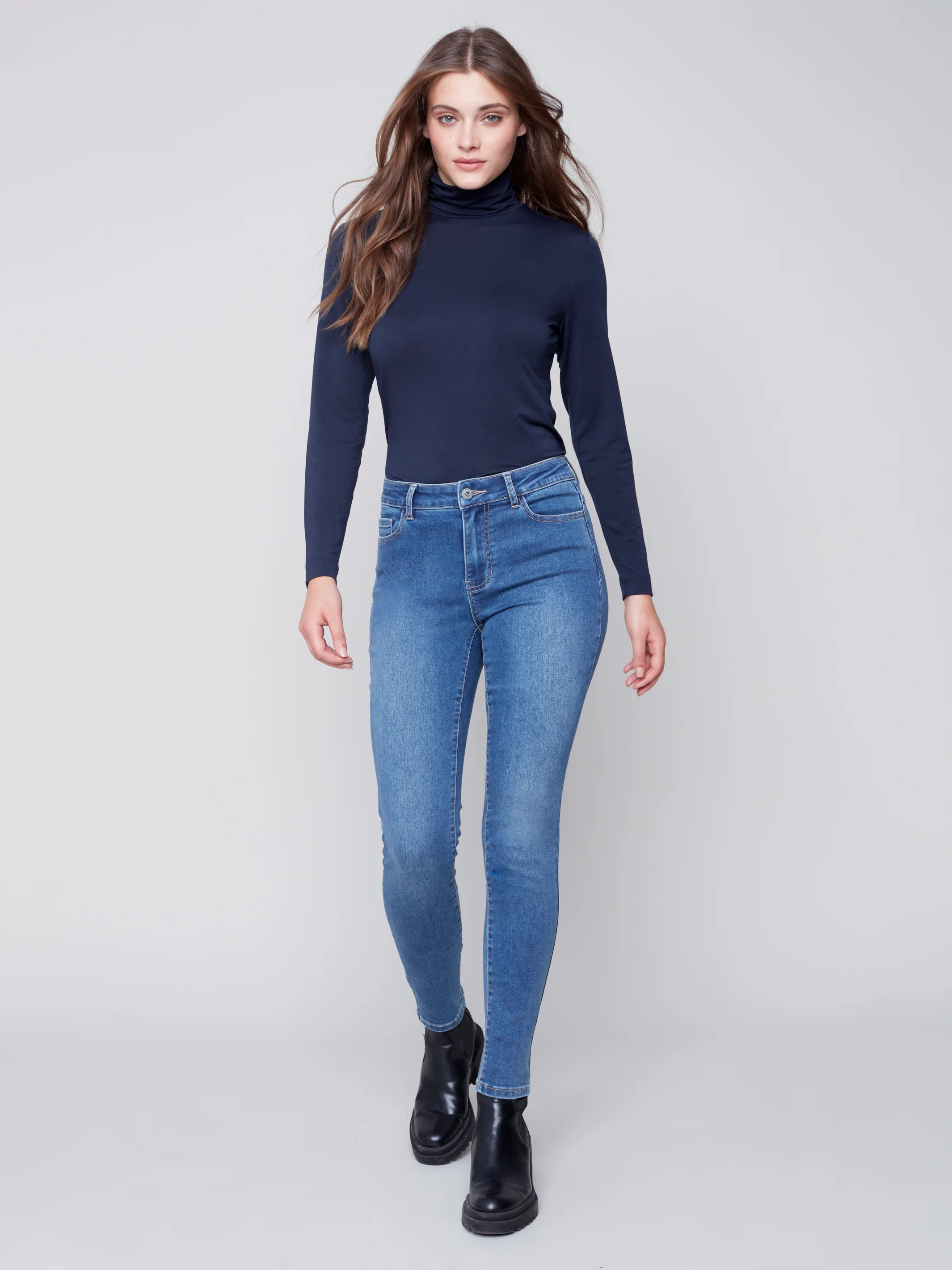 Charlie B -C5370R-428B-Jeans-Medium Blue