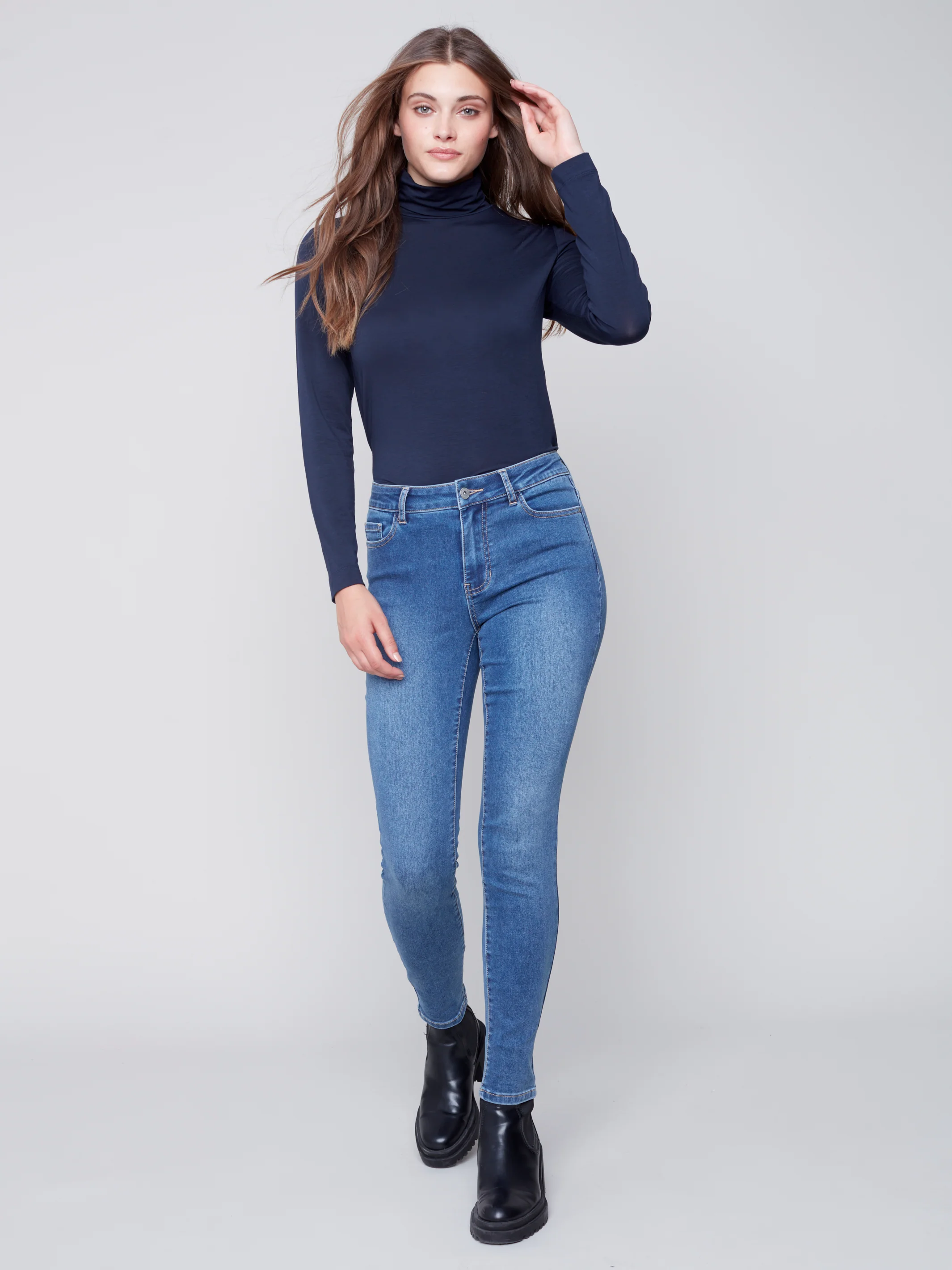 Charlie B -C5370R-428B-Jeans-Medium Blue - Image 2