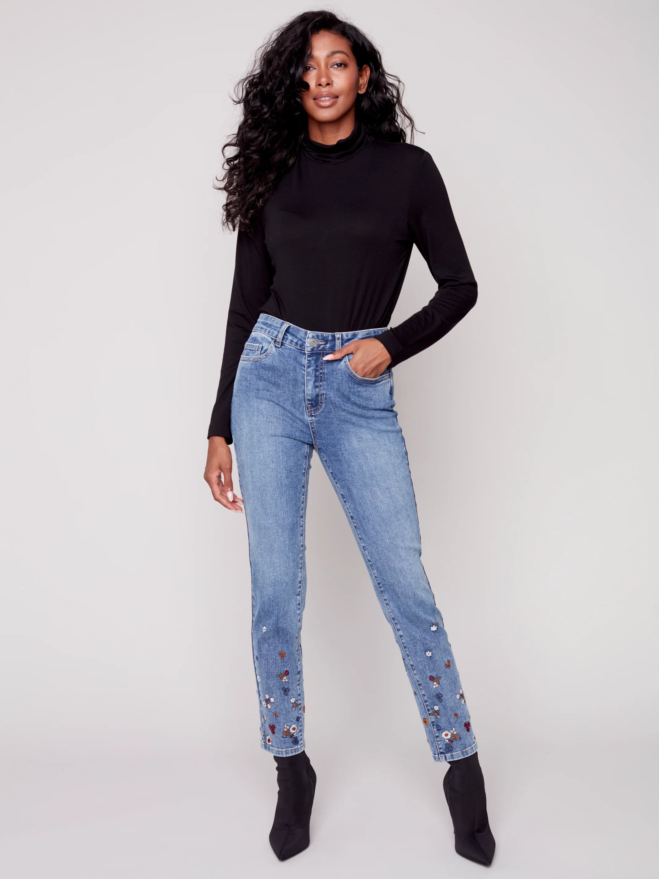 Charlie B -C5449-431A-Jeans-Medium Blue