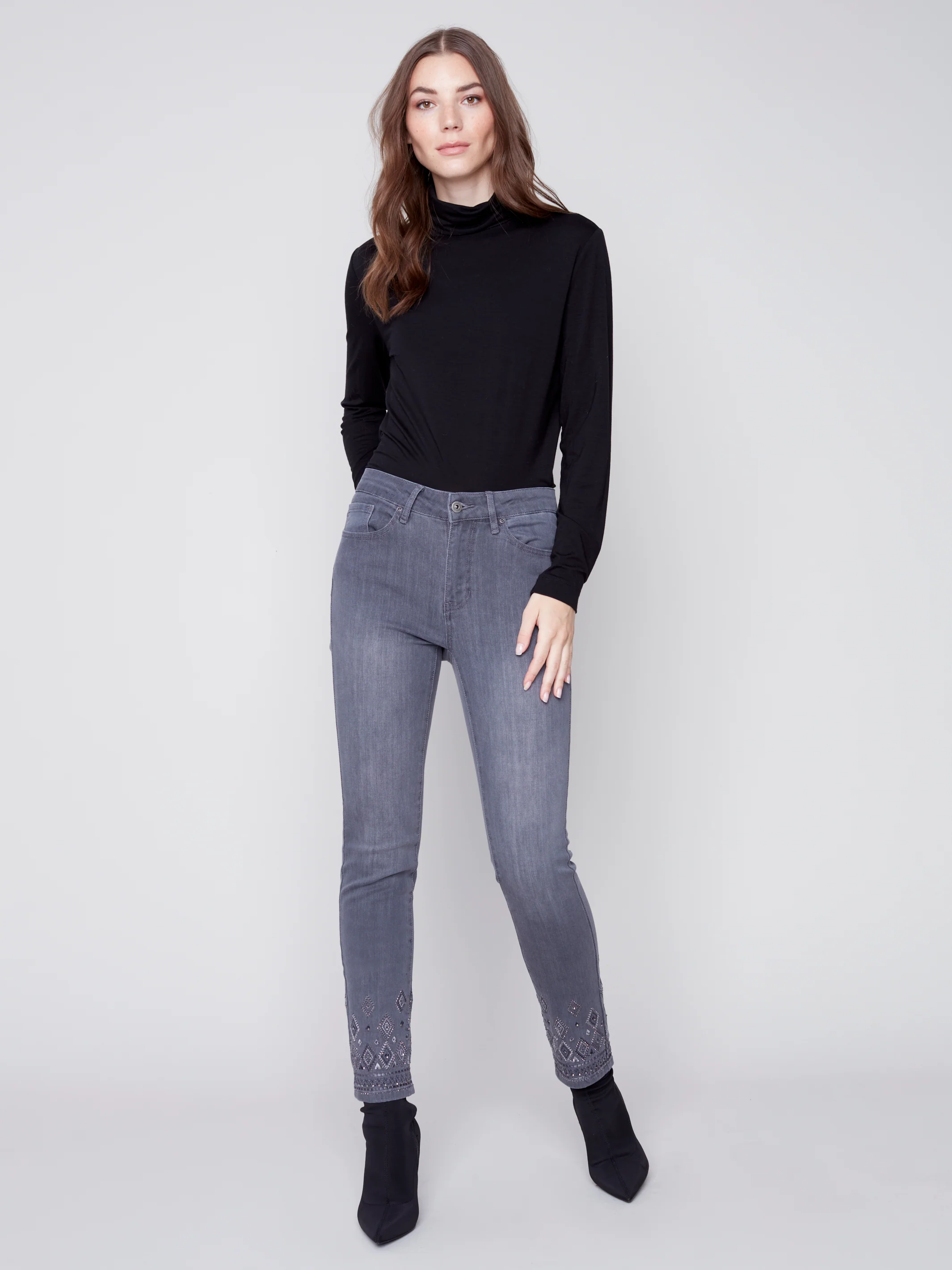 Charlie B -C5450-551A-Jeans-Medium Grey - Image 2