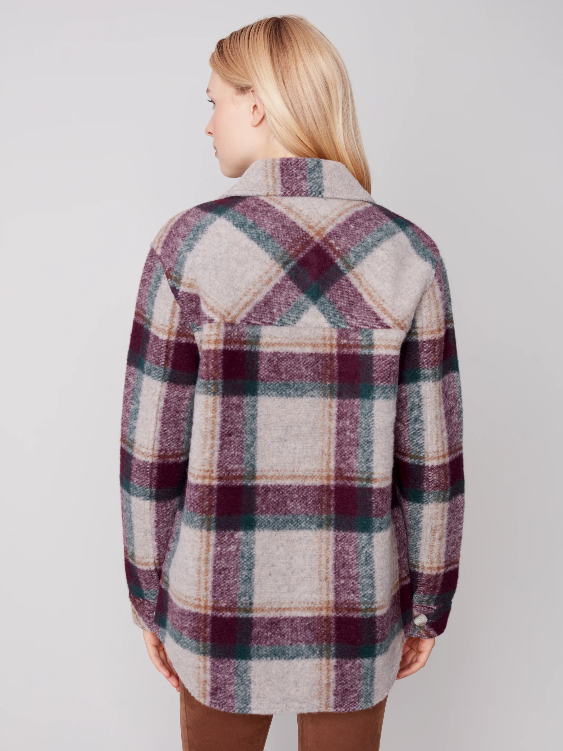 Charlie B -C6192RR-174B- Shirt Jacket-Port - Image 4