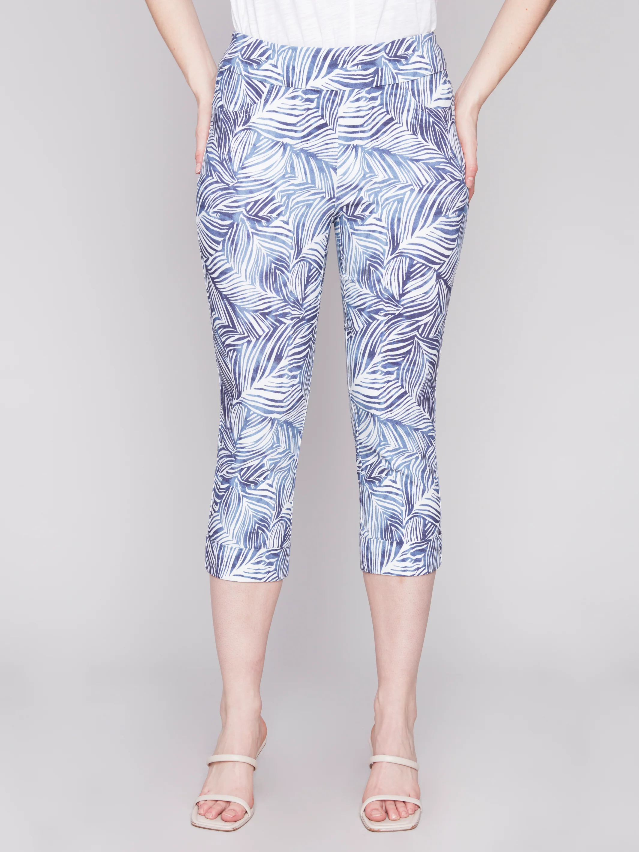 Charlie B -C5259XD-651A-Pants/Cuffs-Leaves - Image 3