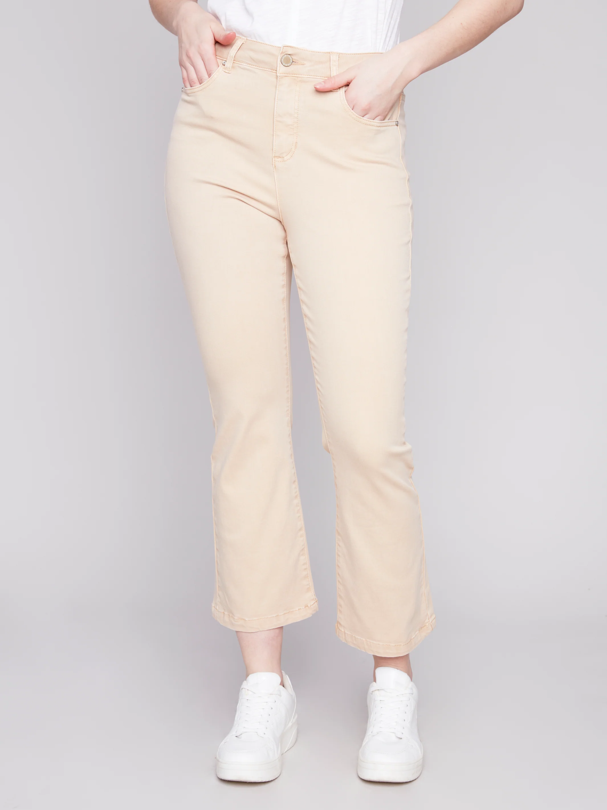 Charlie B -C5443-618A-Bell Bottom  Pant-Corn - Image 3