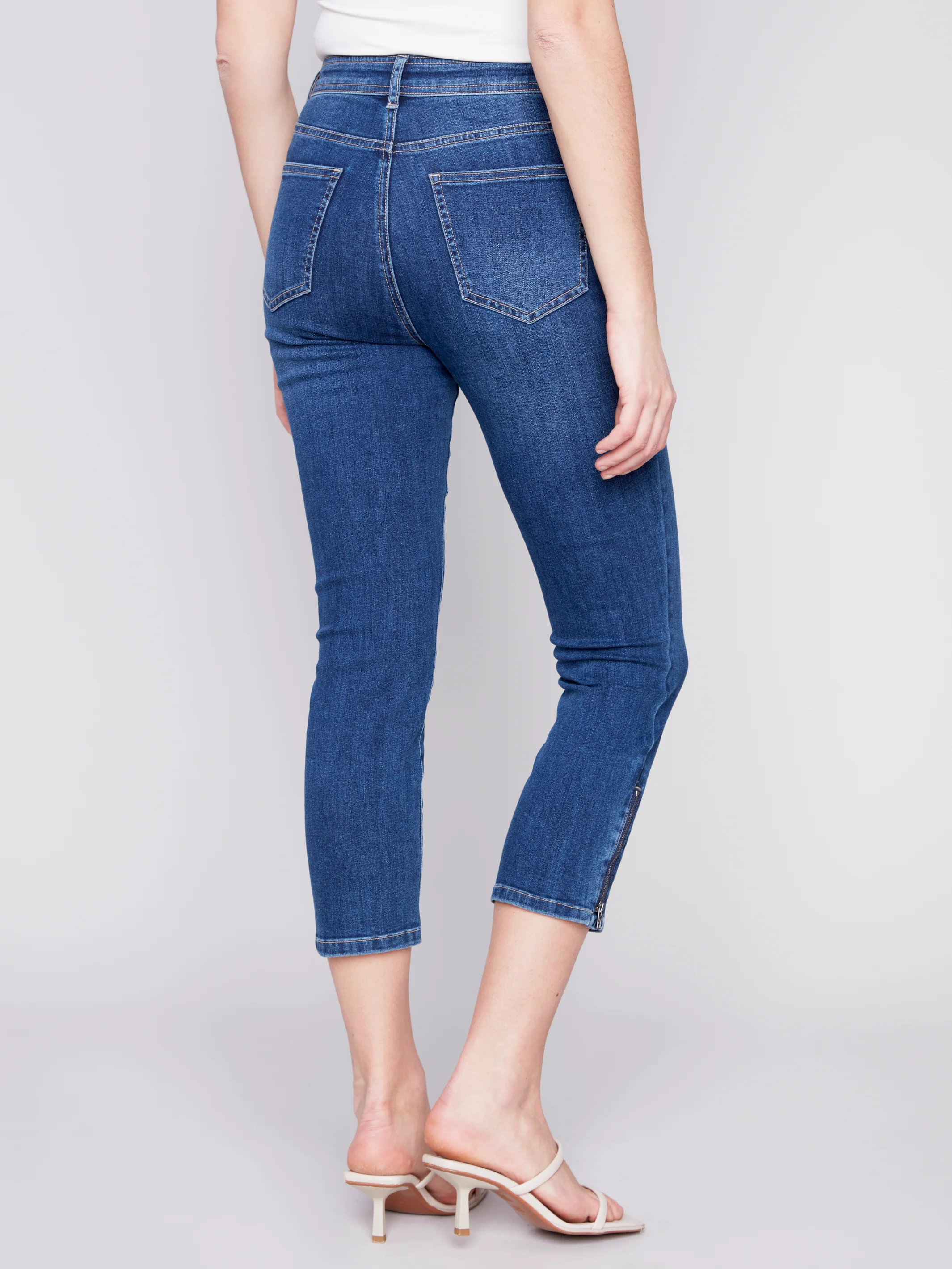Charlie B -C5516-431A-Denim Pant-Indigo - Image 3