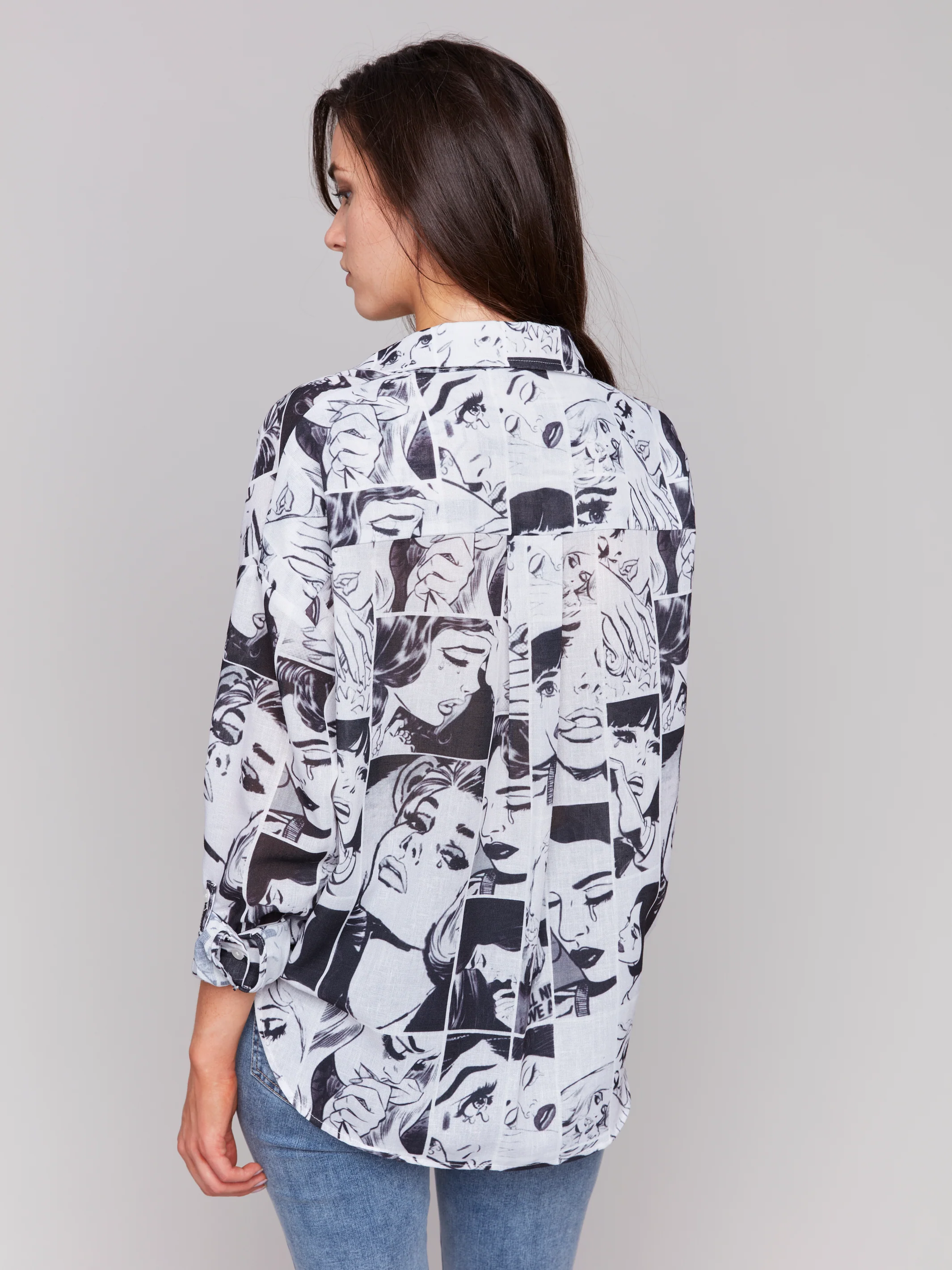 Charlie B -C4595P-P507-Long Sleeve Shirt-Comics - Image 4