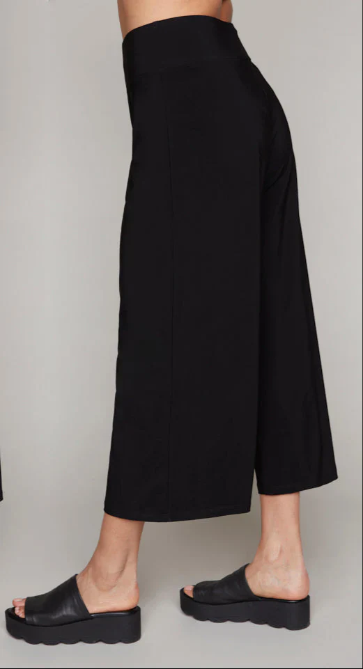Compli K-1582-Womens Knit Pants-Black - Image 2