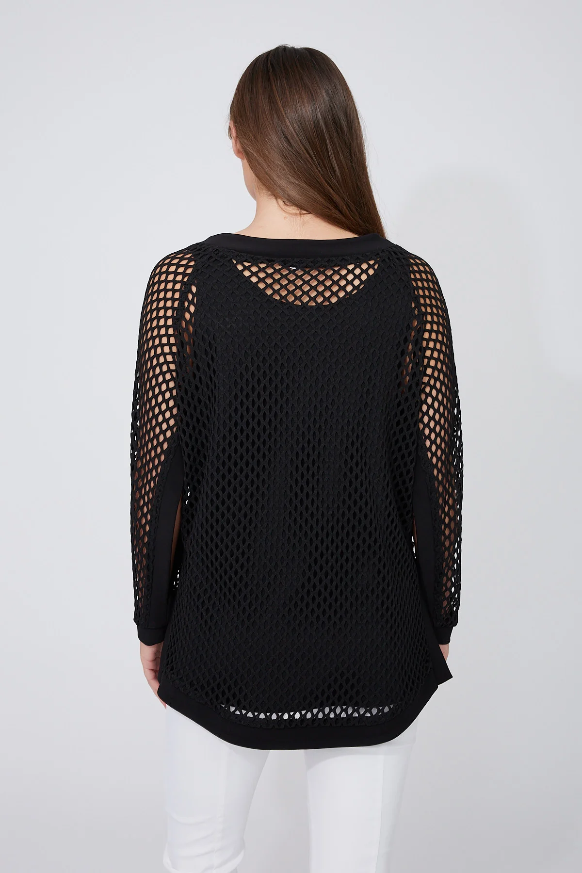 Compli K-36101-Womens Knit Top-Black - Image 4