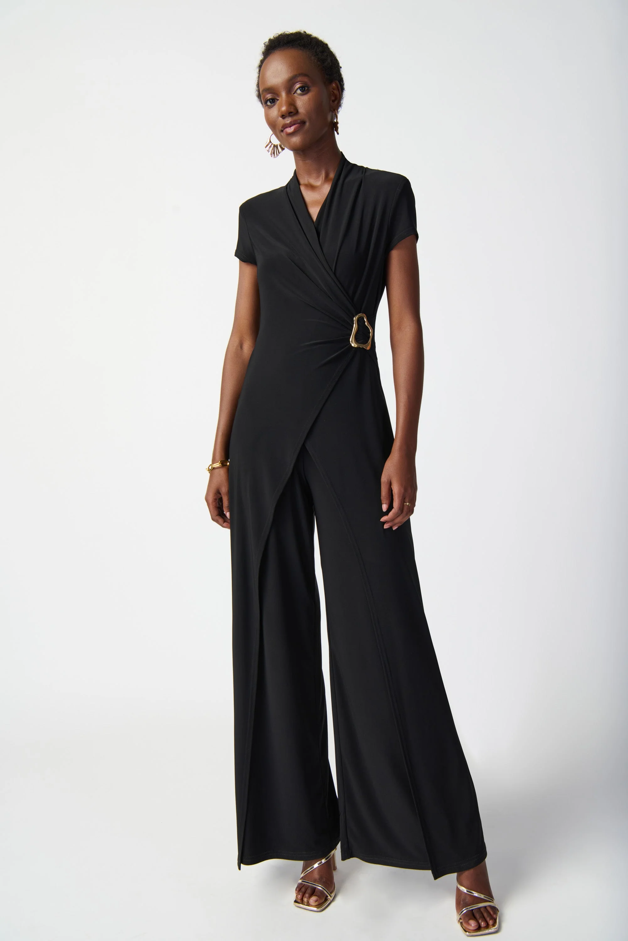 Joseph Ribkoff -241139-Jumpsuit-French Blue - Image 4