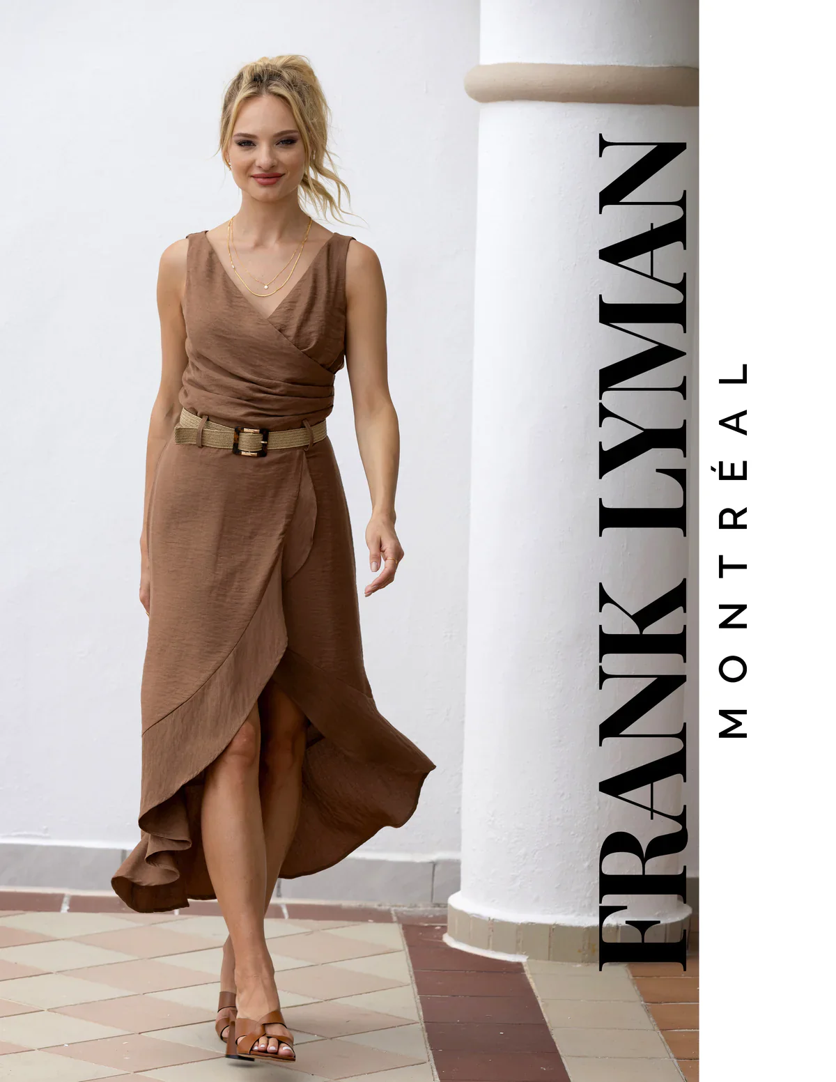 Frank Lyman-231138-Woven Dress-Black