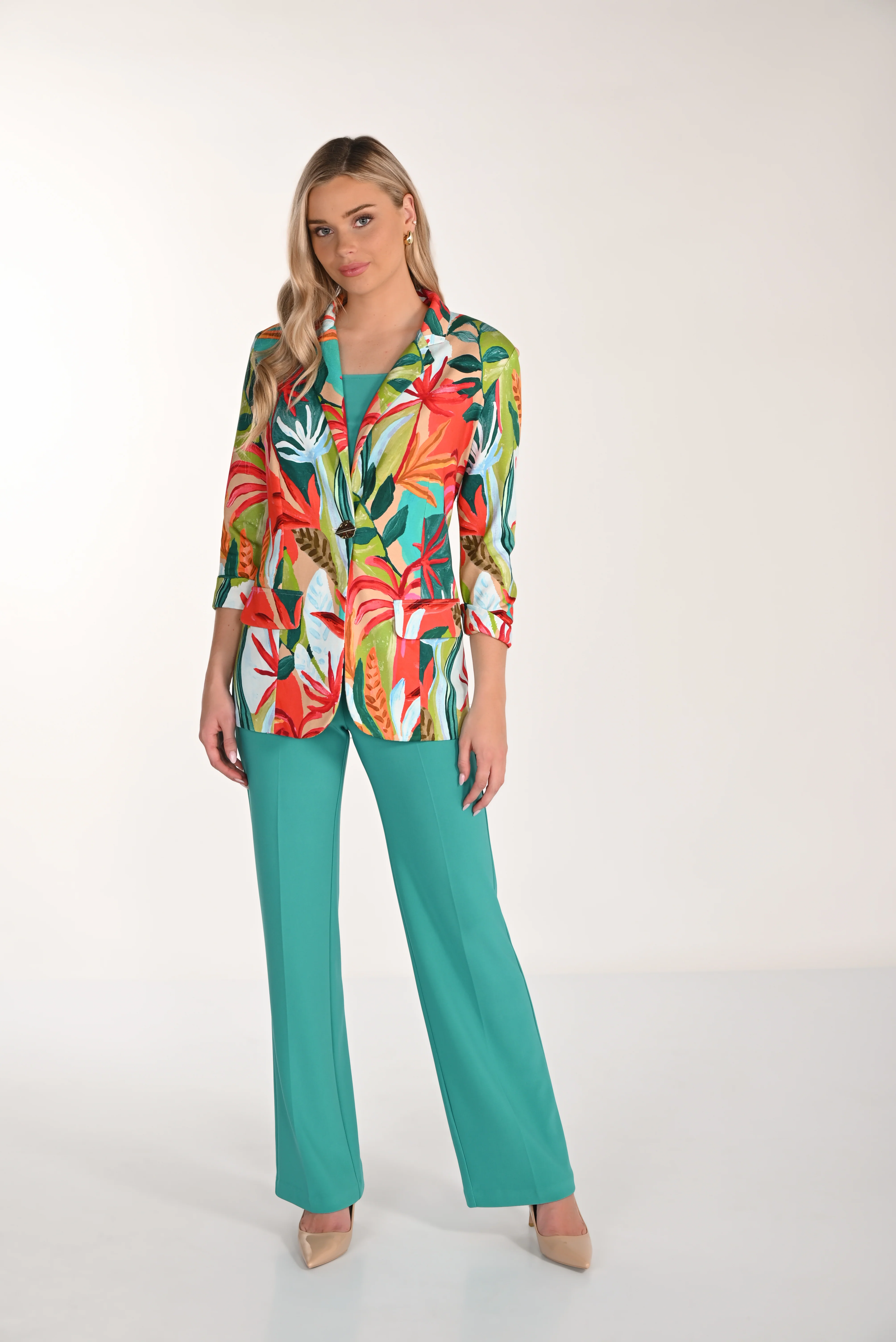 Frank Lyman  - 233015 - Pant - Ocean Green - Image 3