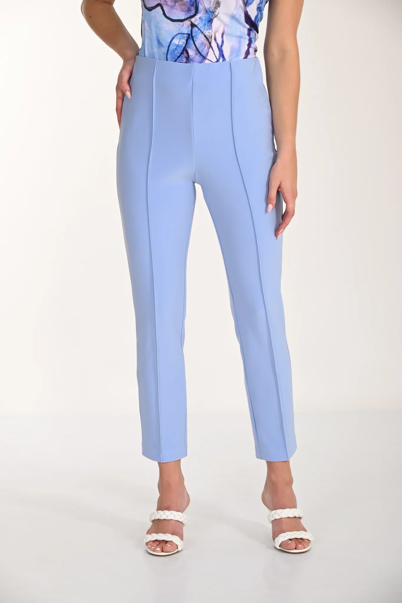 Frank Lyman-266041-Knit Pant-Periwinkle - Image 3