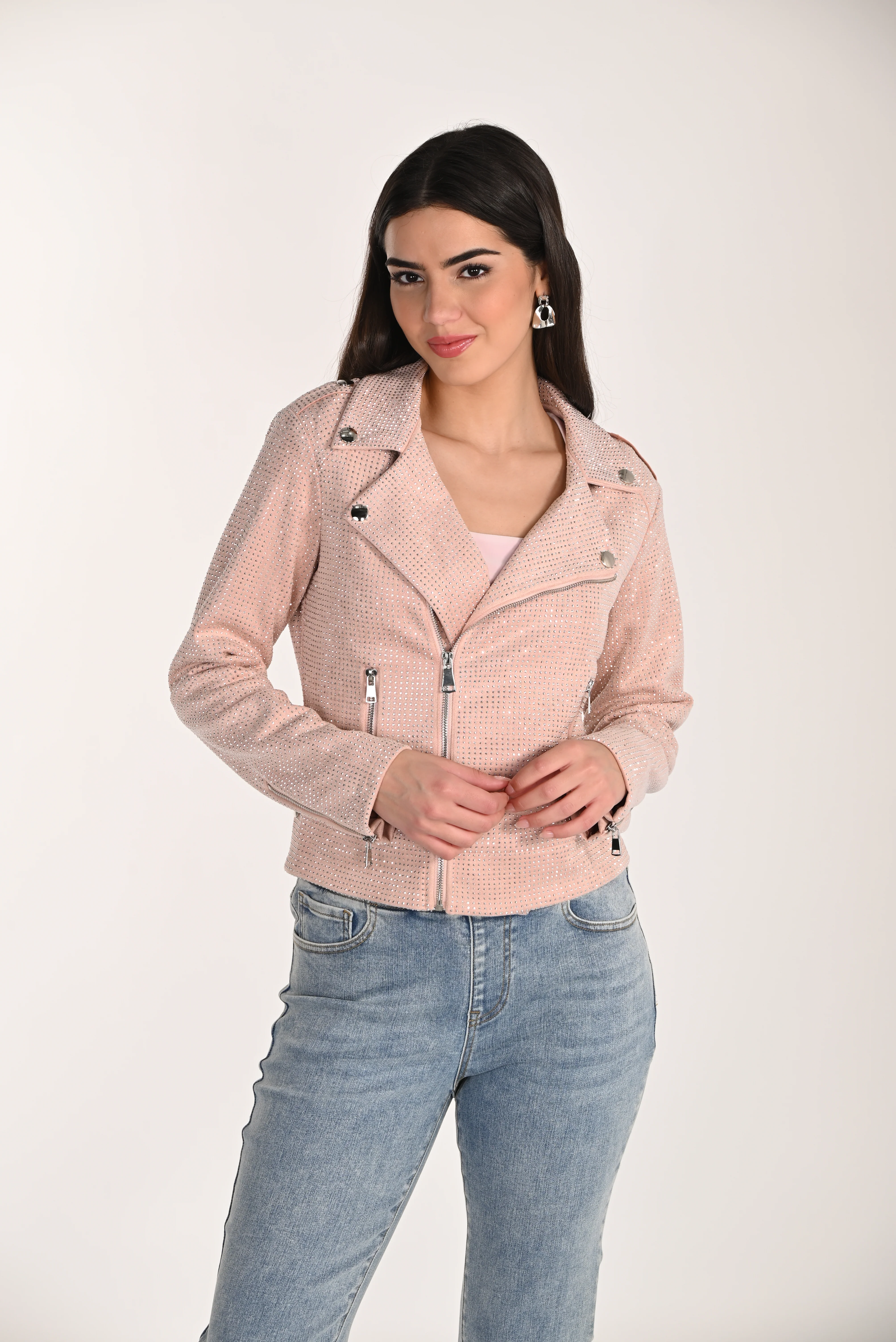 Frank Lyman-266596-Knit Jacket-Blush
