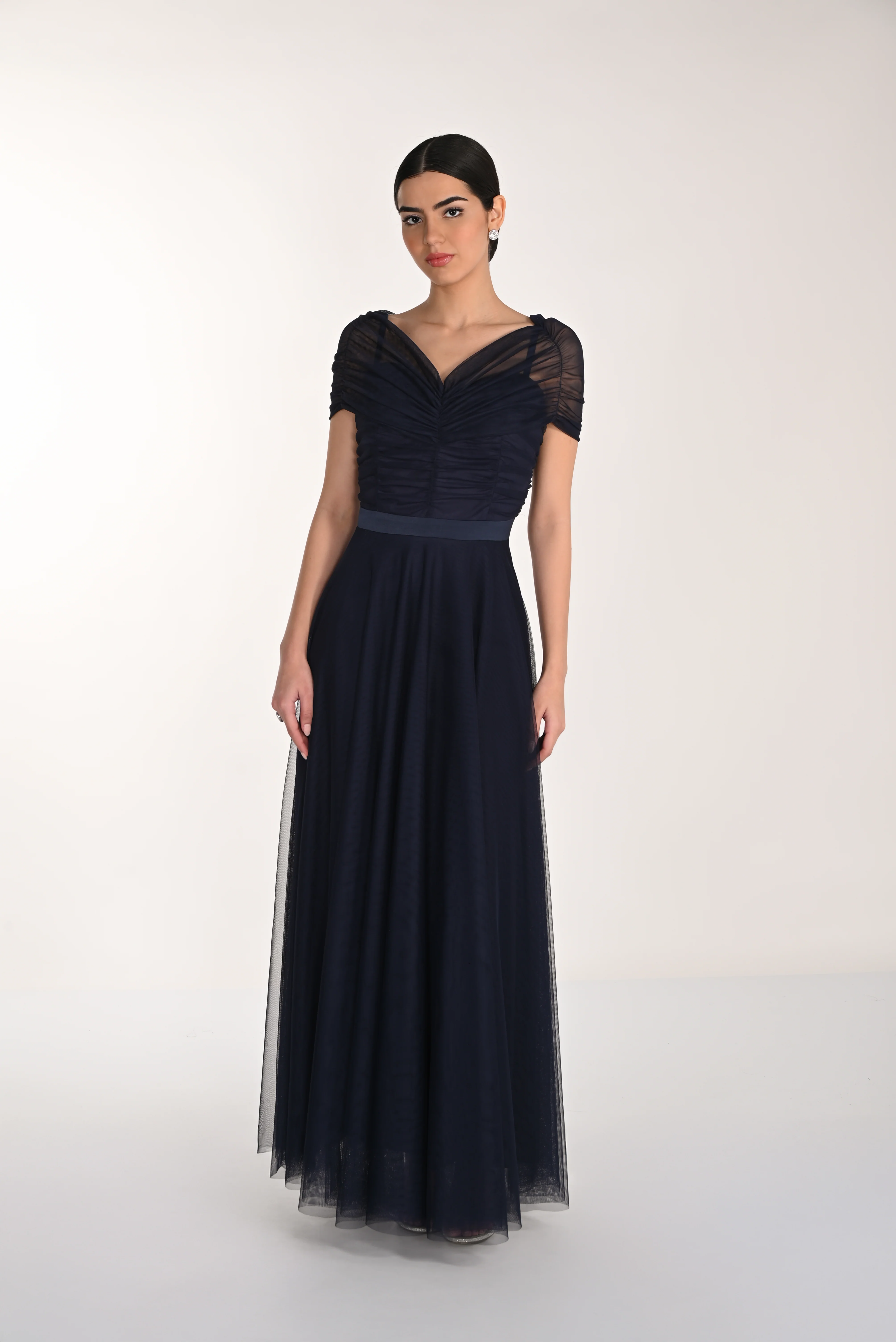 Frank Lyman-268503-Knit Dress-Midnight - Image 2