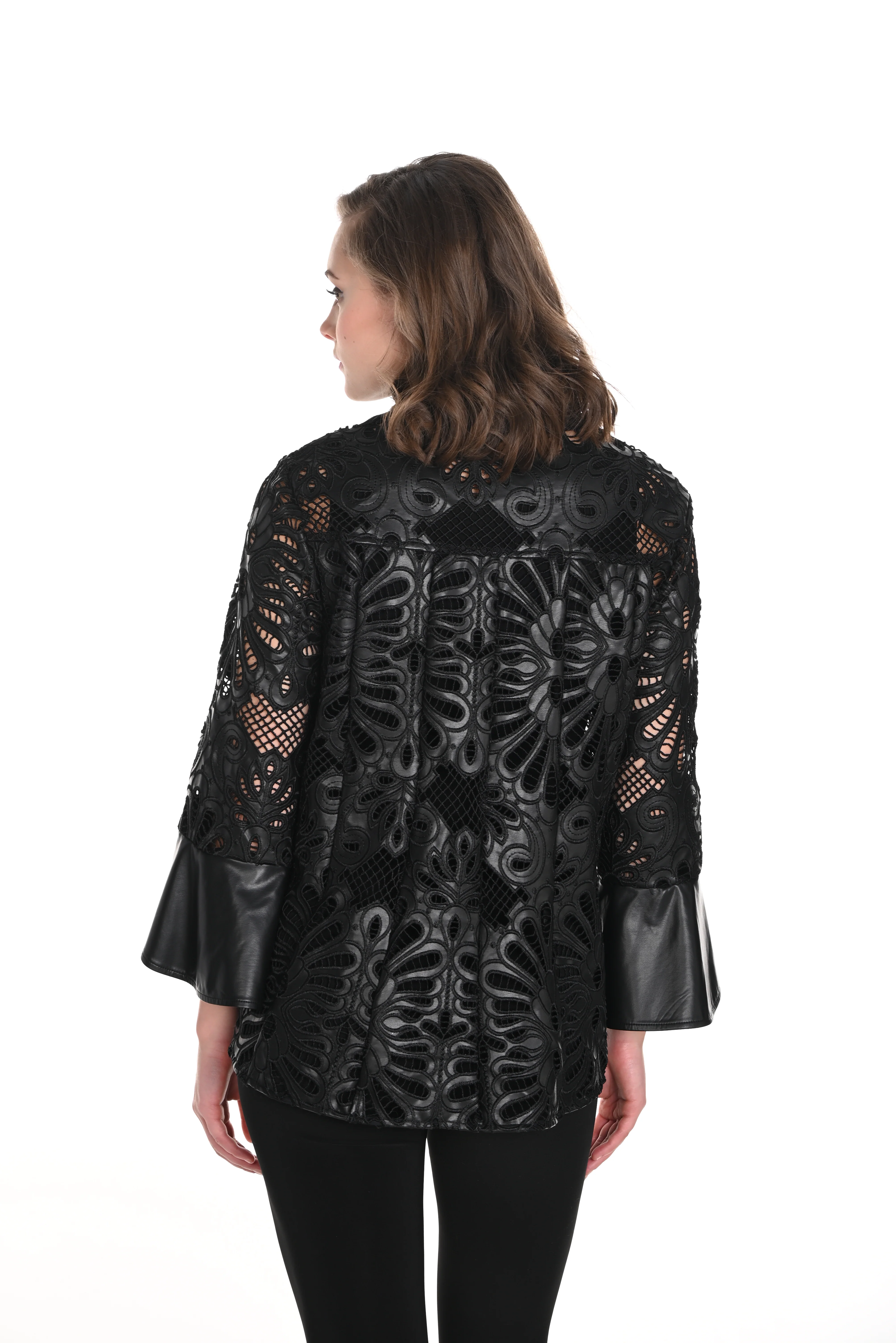 Frank Lyman -244662U-Knit Jacket-Black - Image 2
