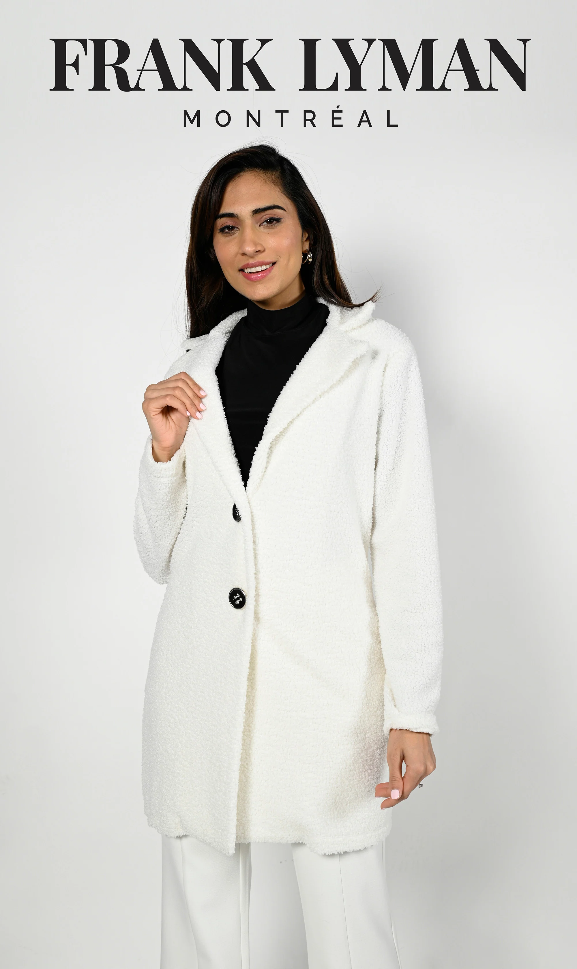 Frank Lyman  - Knit Jacket - 223566 - Off White - Image 3