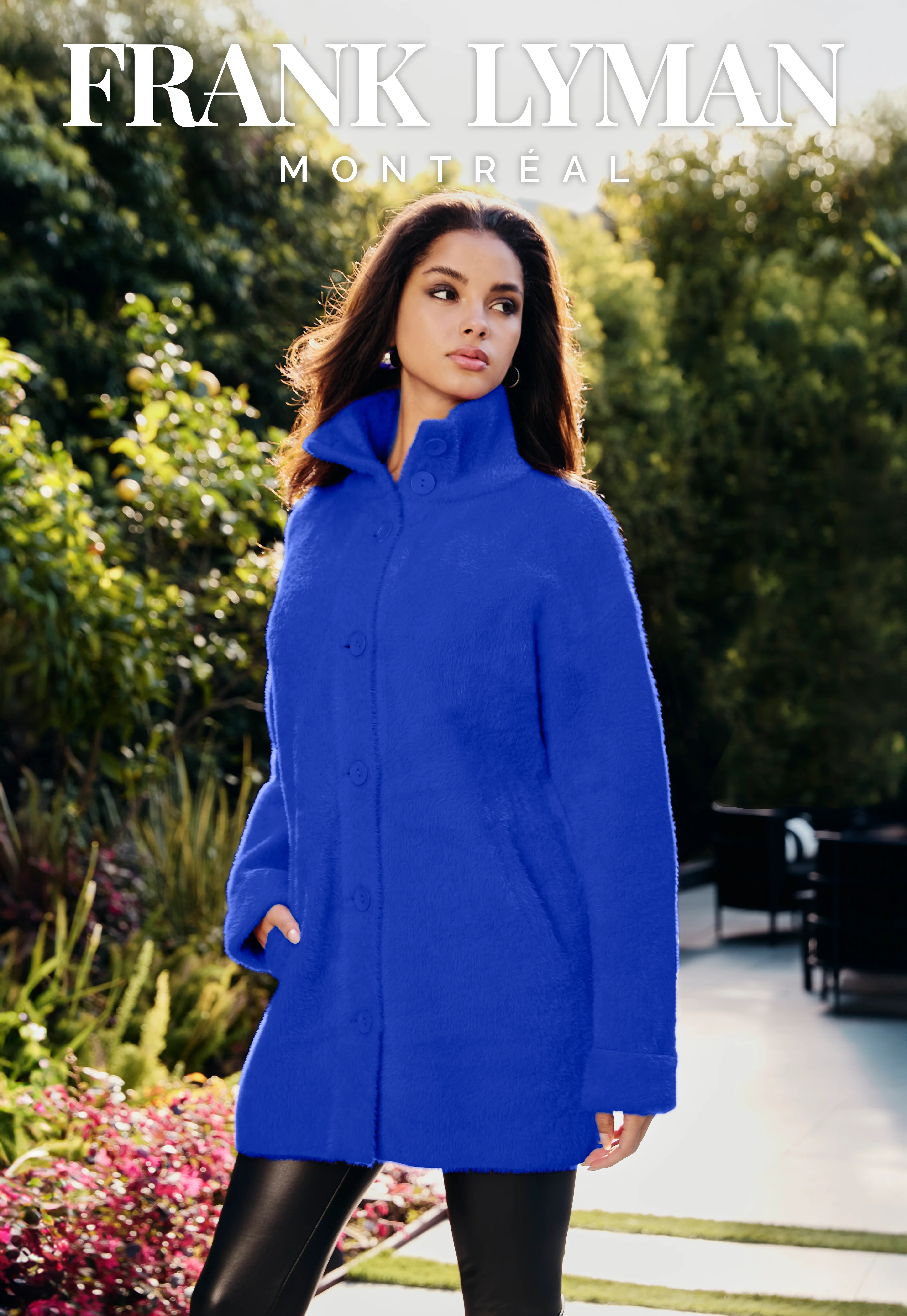 Frank Lyman -243507U-Knit Jacket - Royal