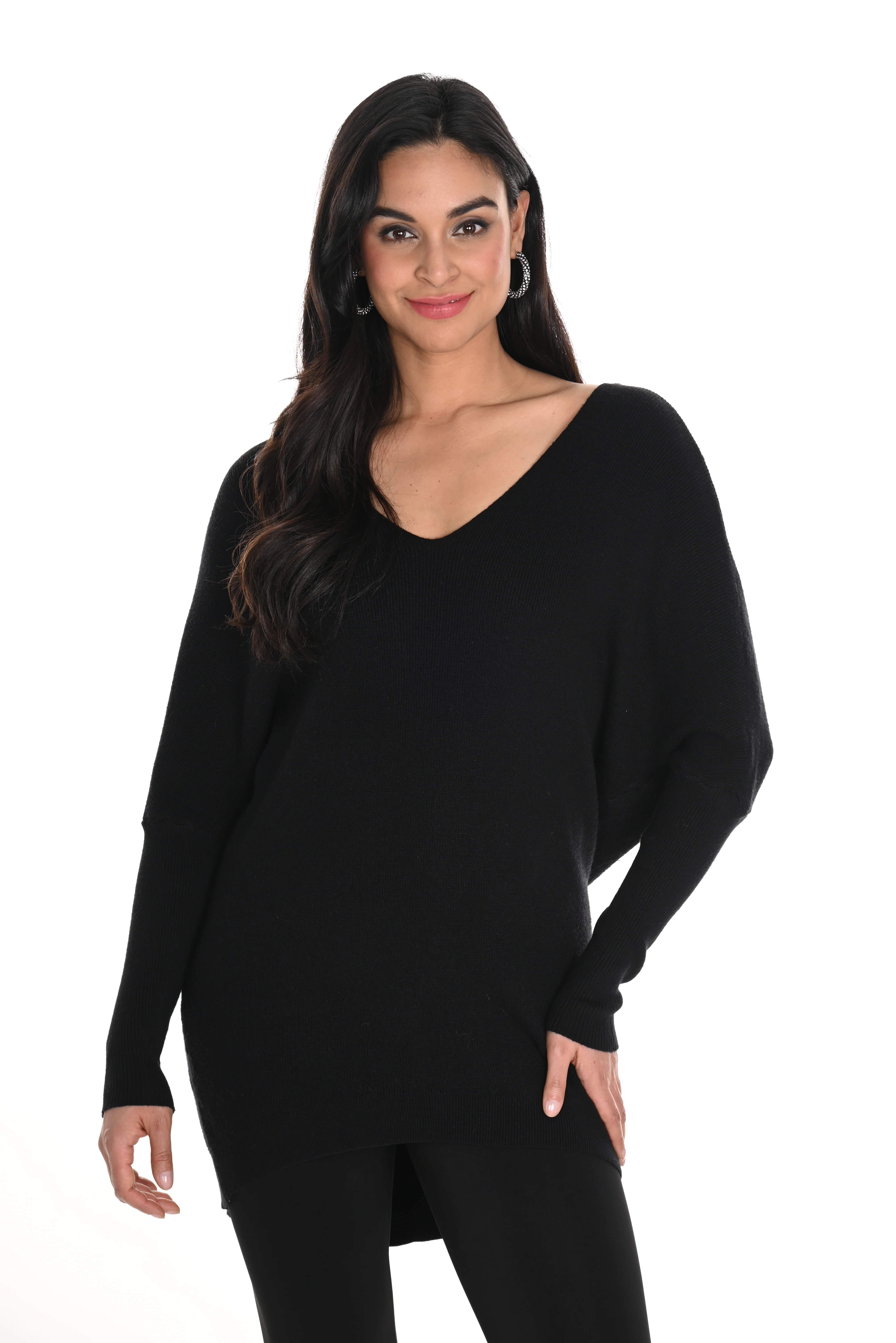 Frank Lyman -244630U-Knit Top-Black