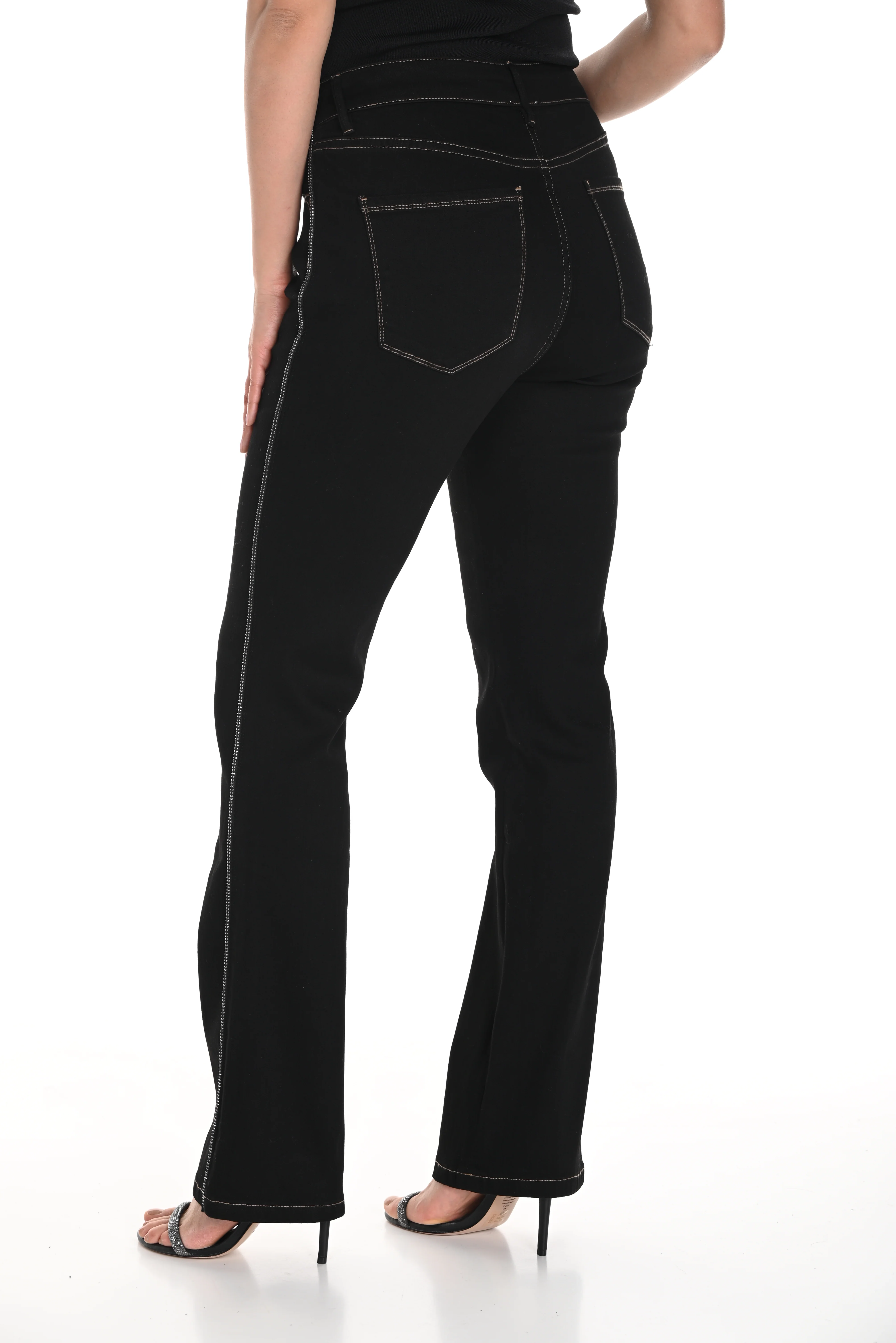 Frank Lyman -244687U-Denim Pant-Black - Image 3