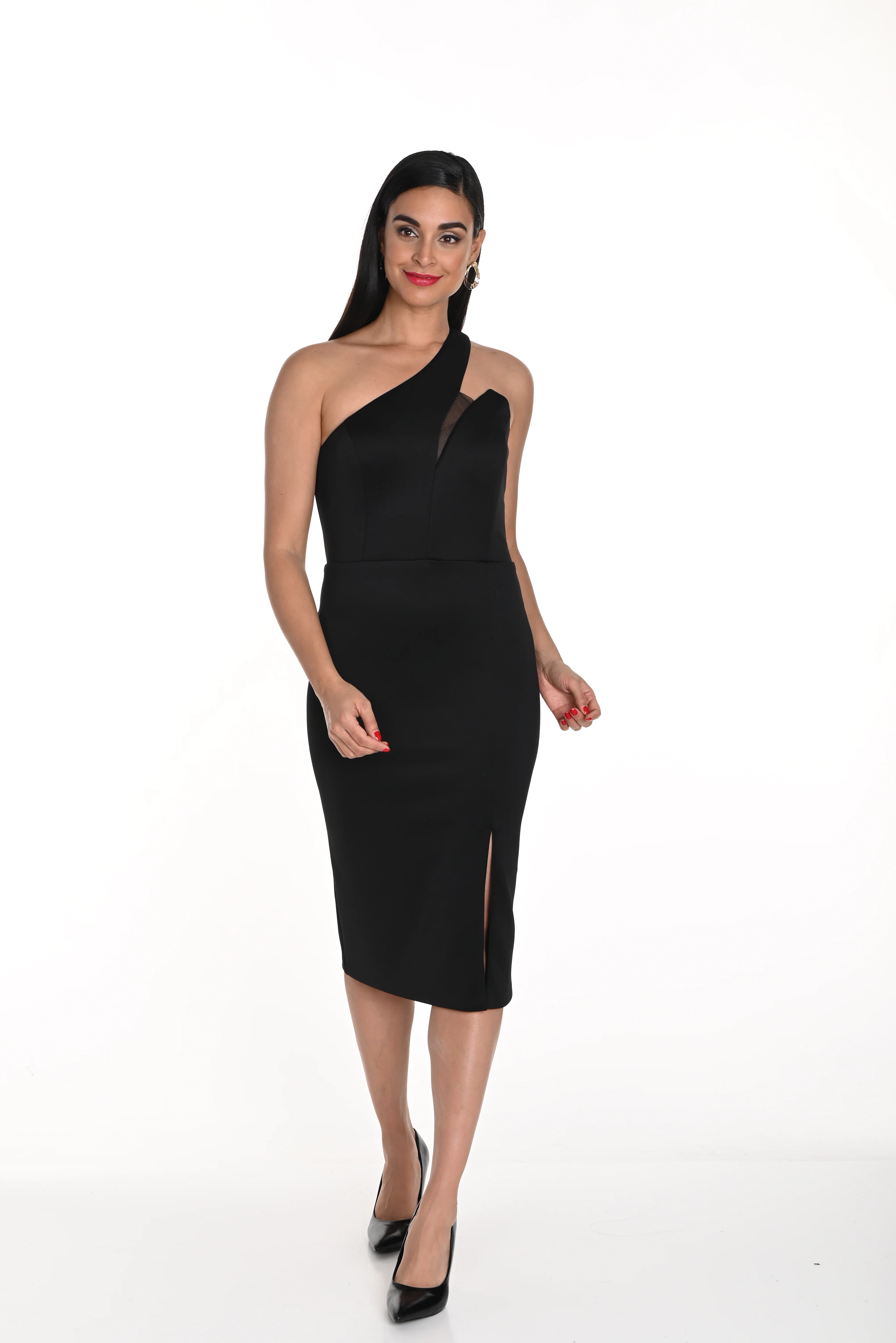 Frank Lyman -249190-Knit Dress-Black - Image 2