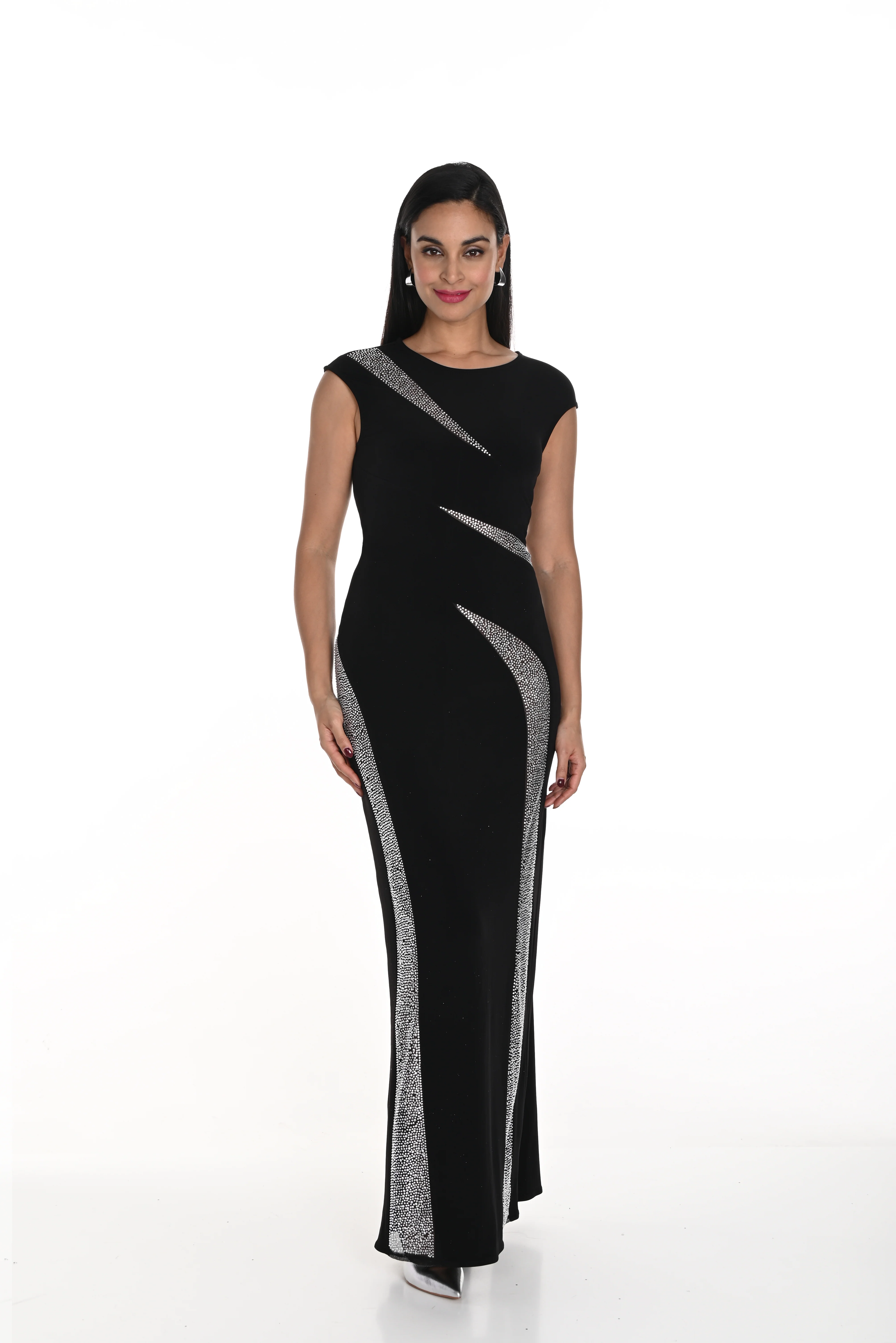 Frank Lyman -249418U-Knit Dress-Black - Image 2