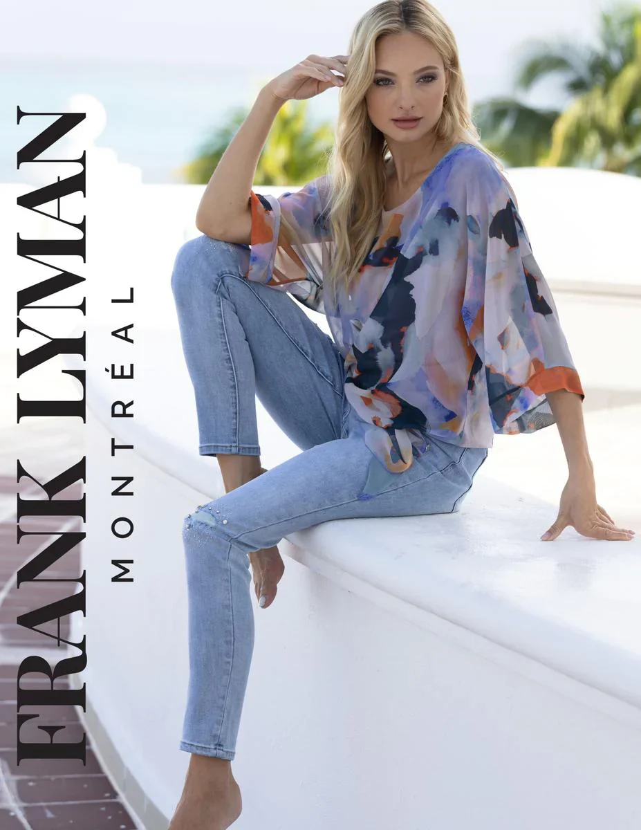 Frank Lyman  -231471-Woven Top-Purple/Multi