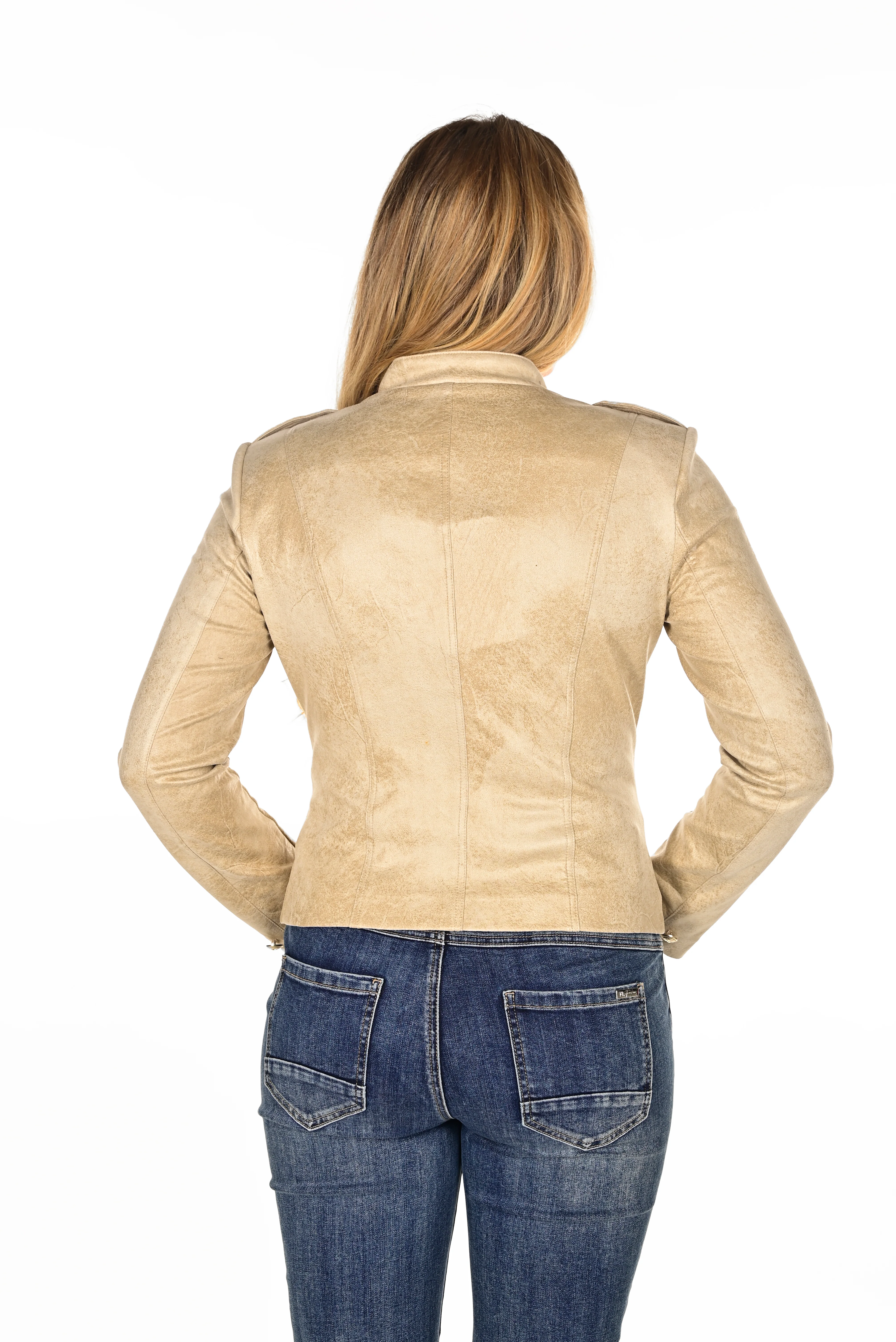 Frank Lyman  -234141-Knit Jacket-Champagne - Image 2