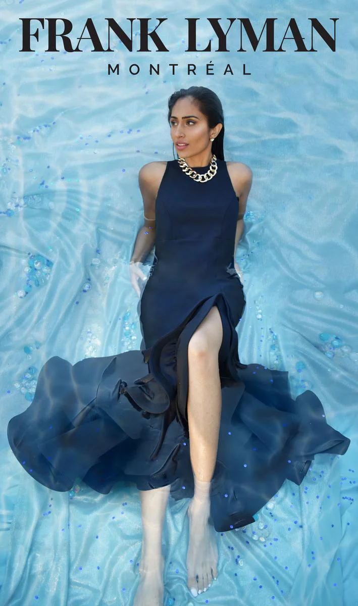 Frank Lyman - Gown - 228174-  Navy - Image 4