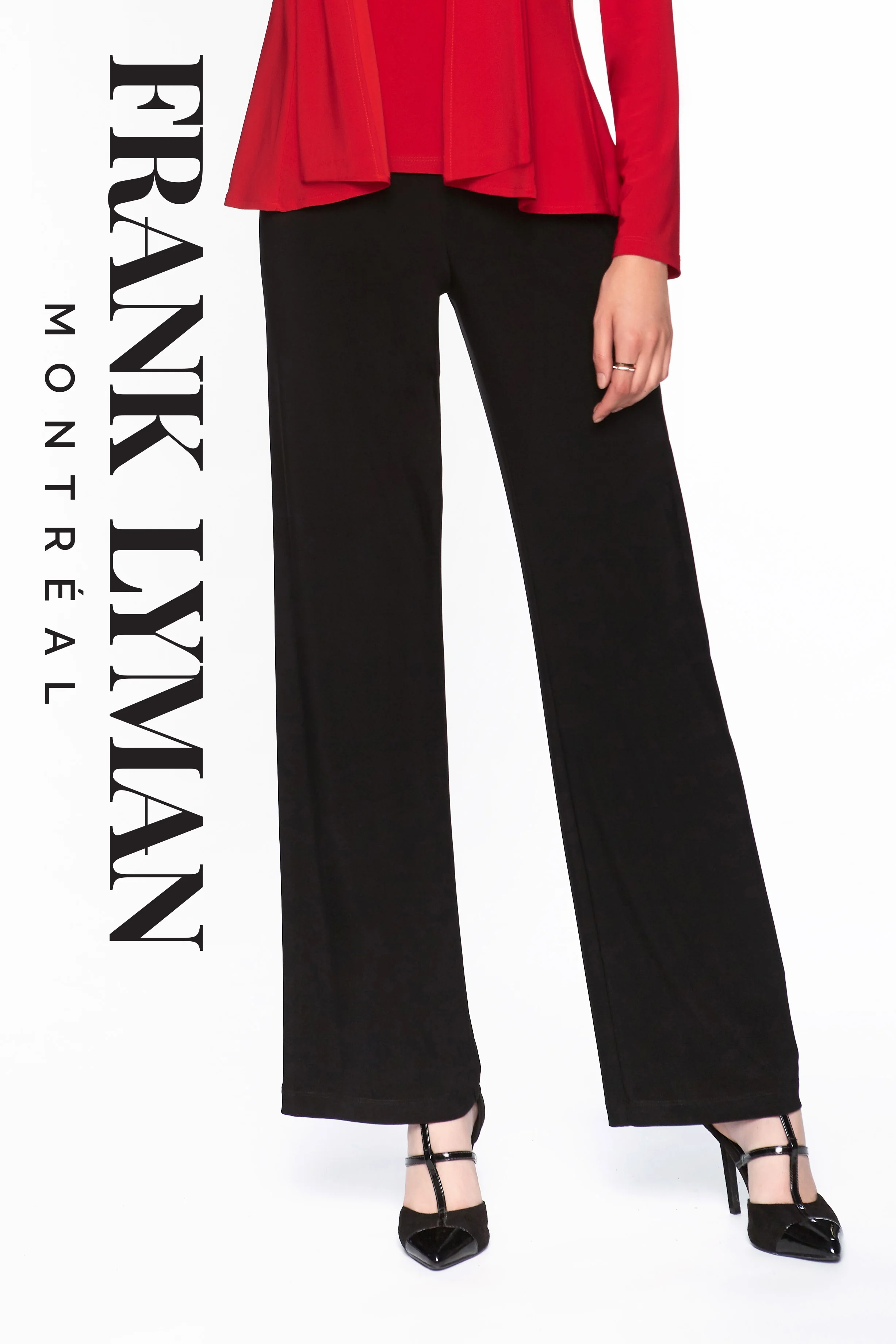 Frank Lyman Knit Pant 006 - Black