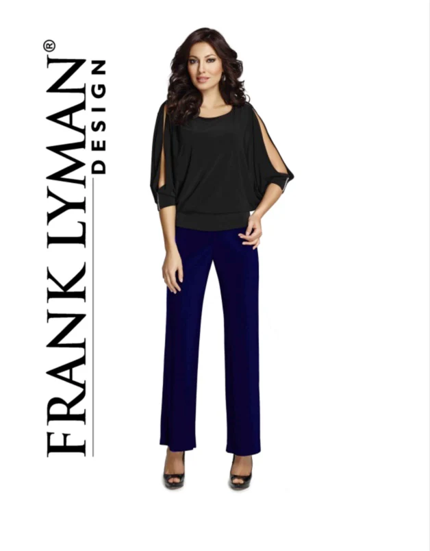 Frank Lyman Knit Pant 006 - Black - Image 2