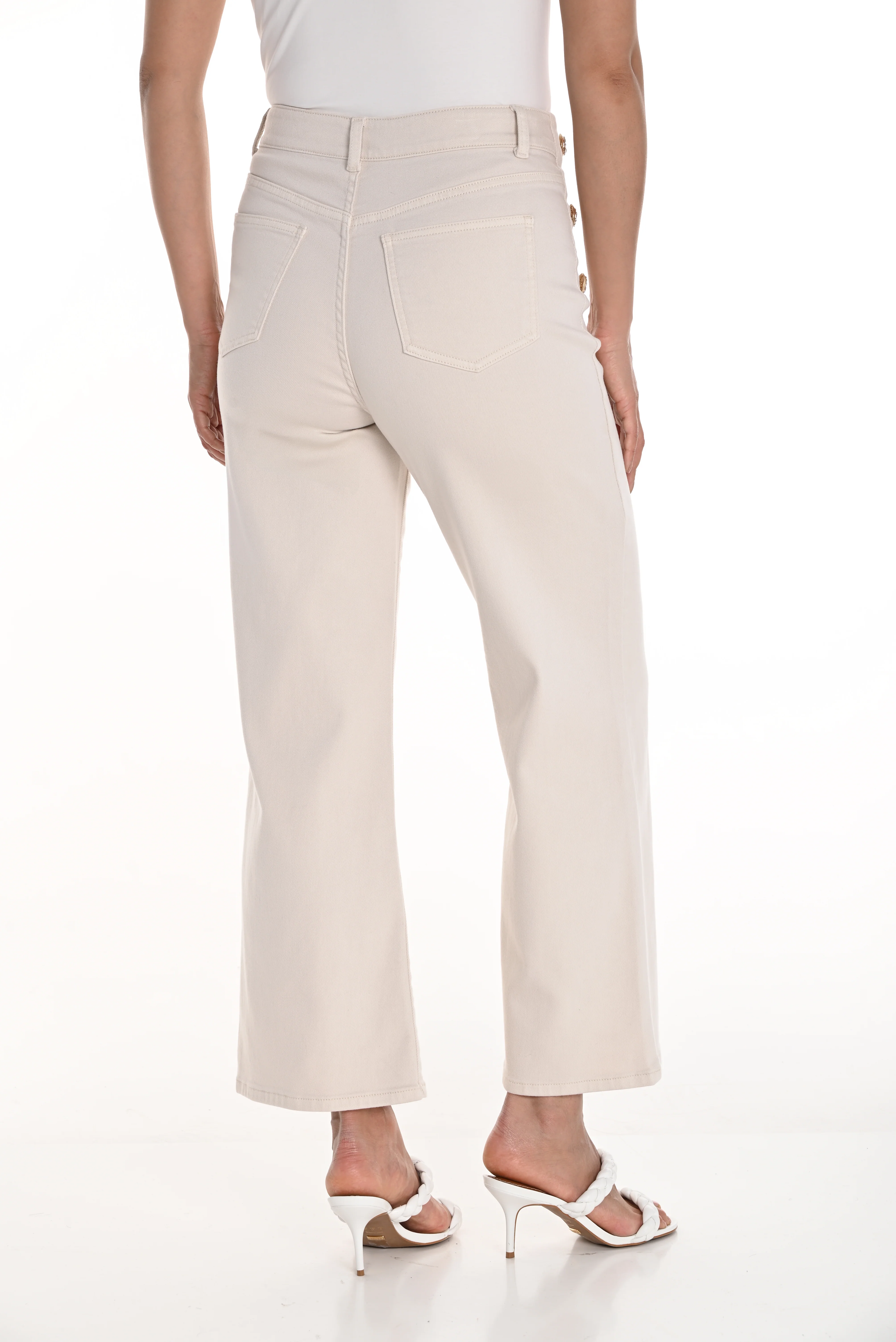 Frank Lyman -256779U-901-Woven Pant-Beige - Image 3