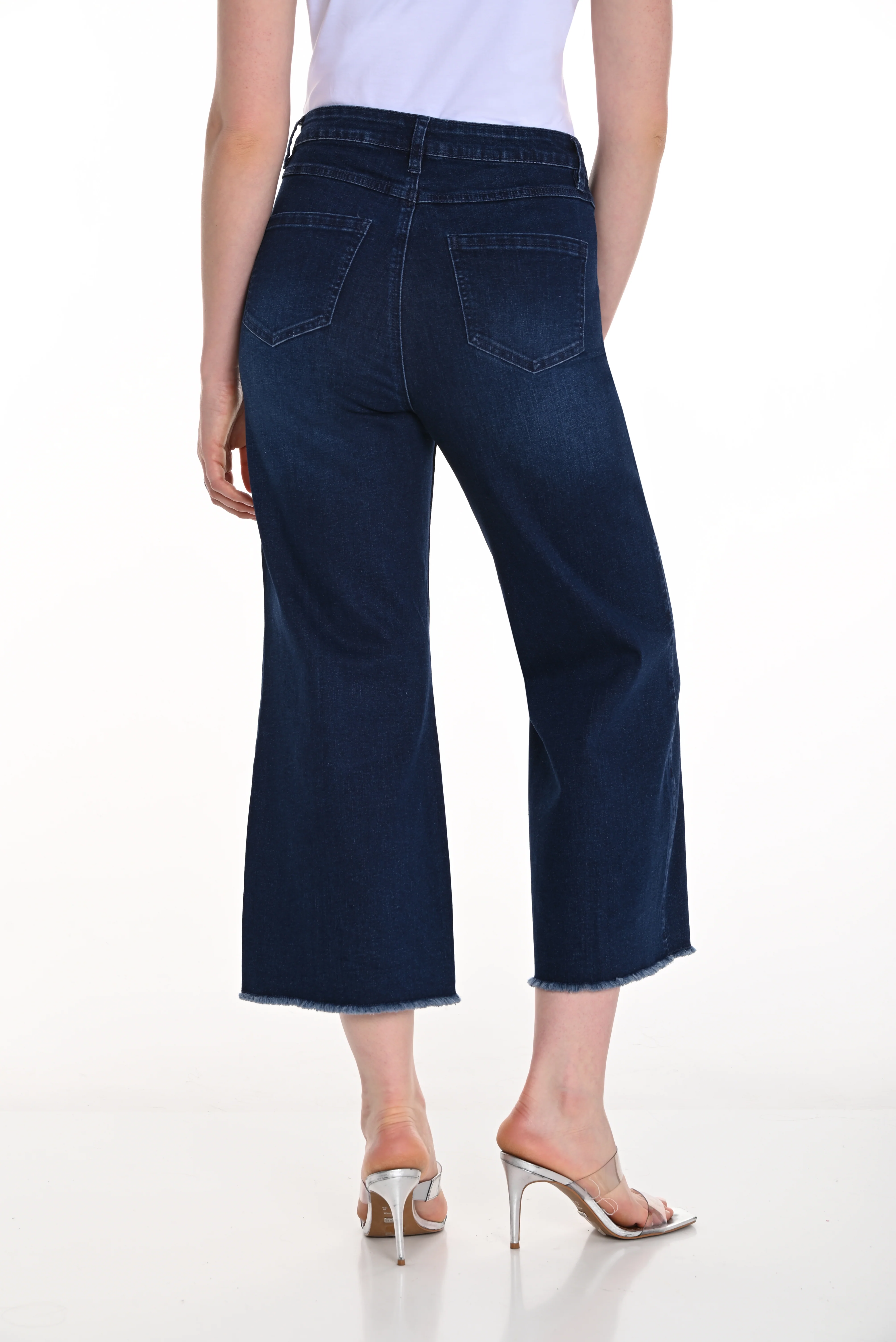 Frank Lyman -256797U-330-Woven Denim Pant-Dark Blue - Image 3