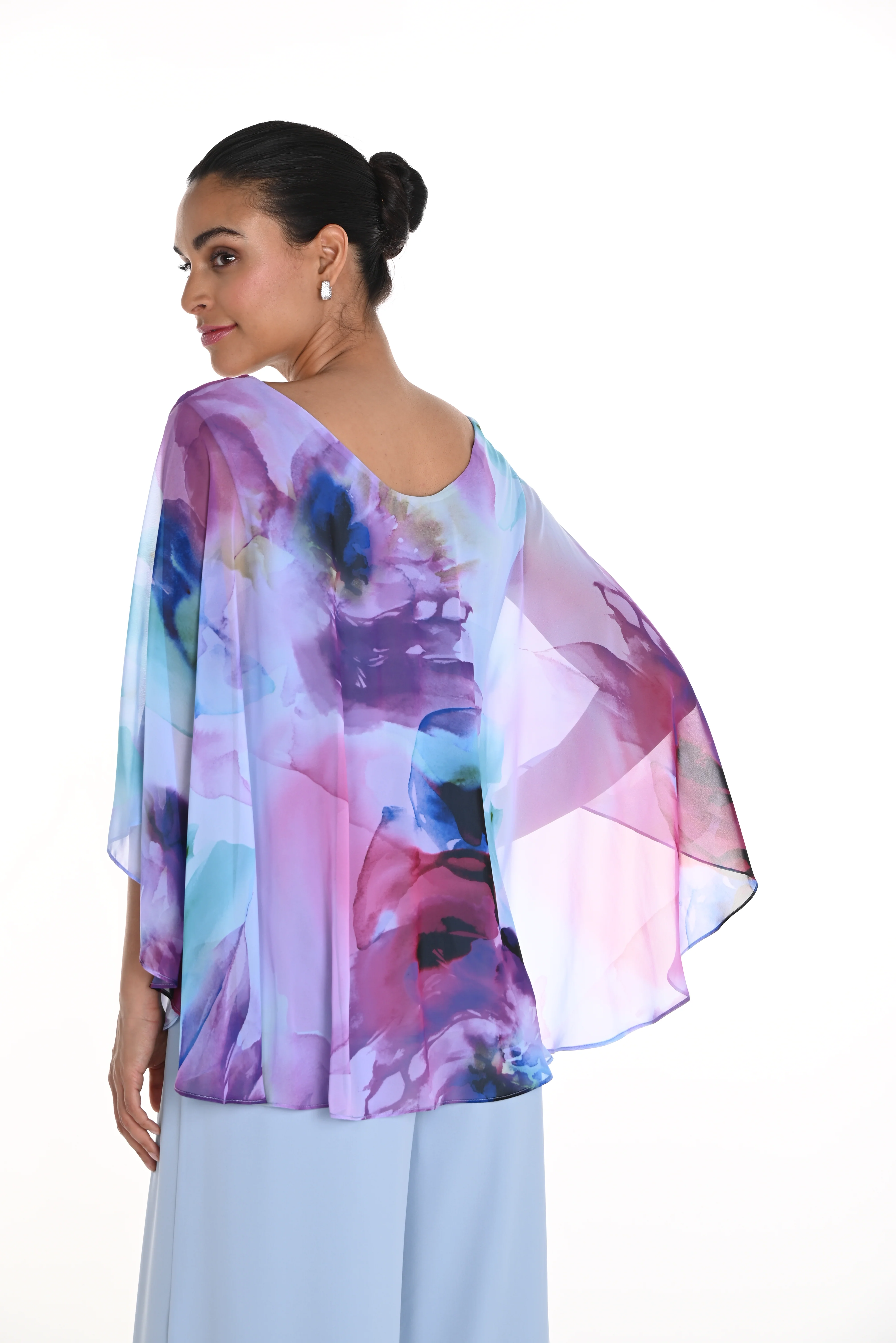 Frank Lyman -258190-3131-Woven Top-Blue/Purple - Image 2