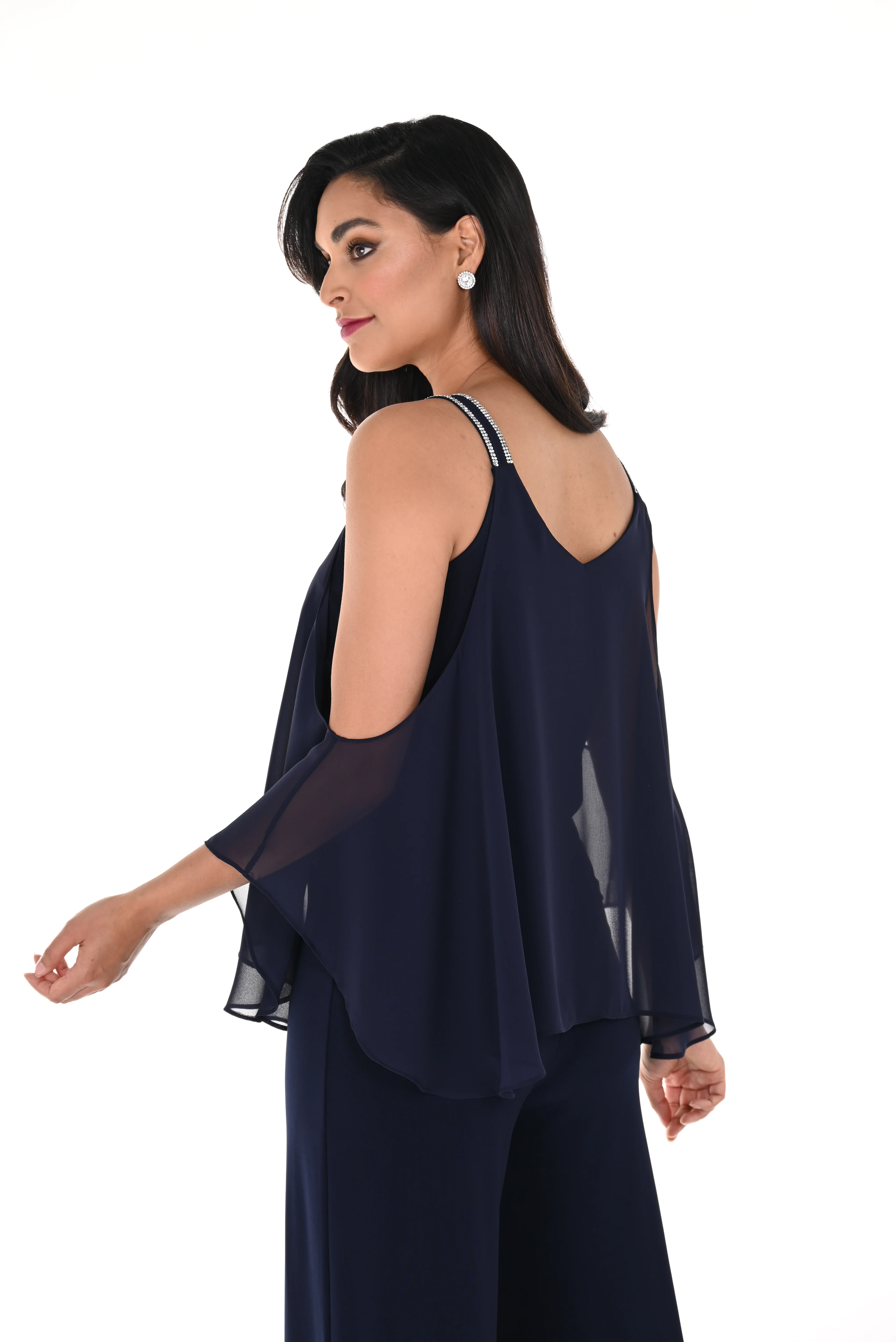 Frank Lyman - 248004 -Woven Top-Midnight - Image 3