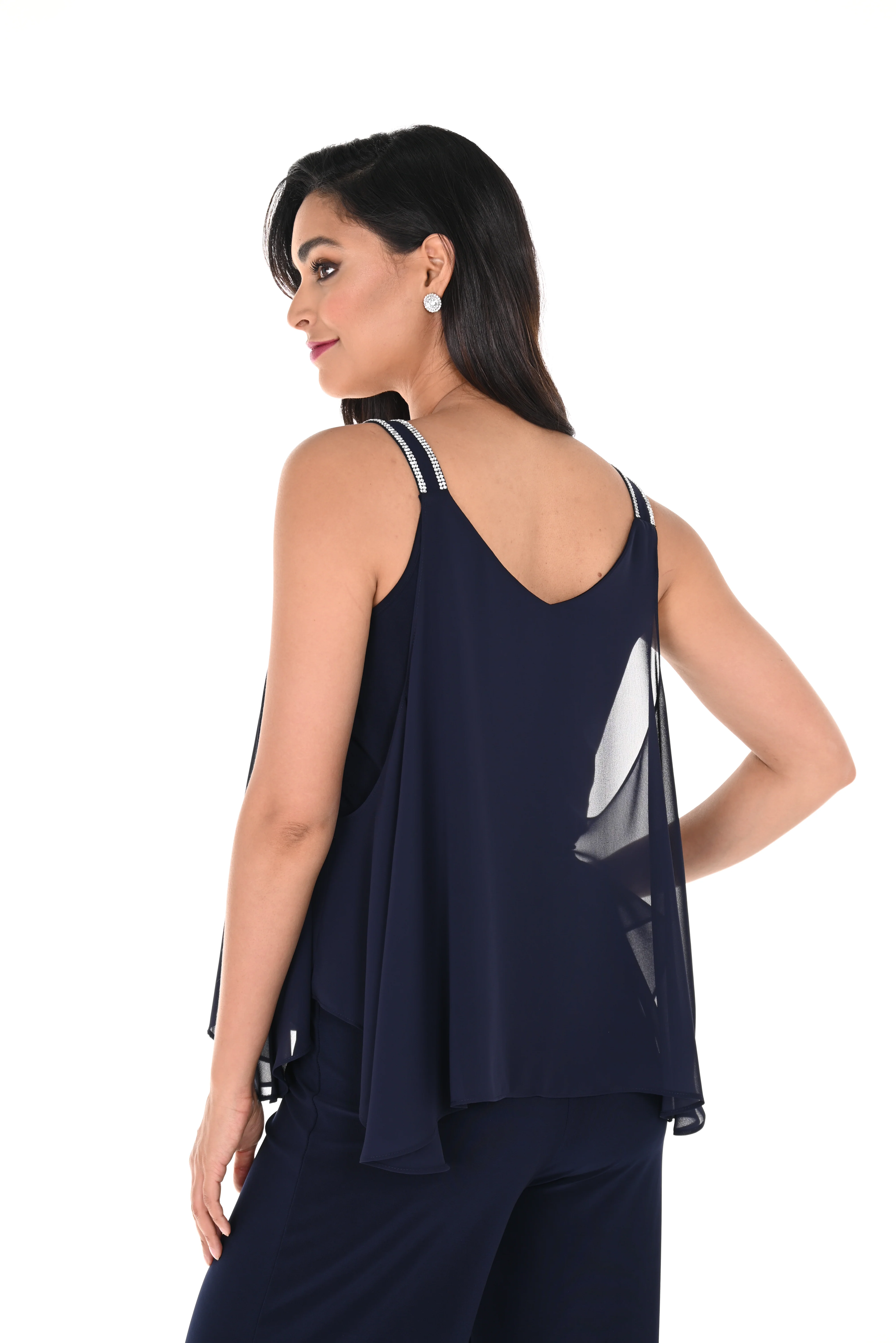 Frank Lyman - 248004 -Woven Top-Midnight - Image 4