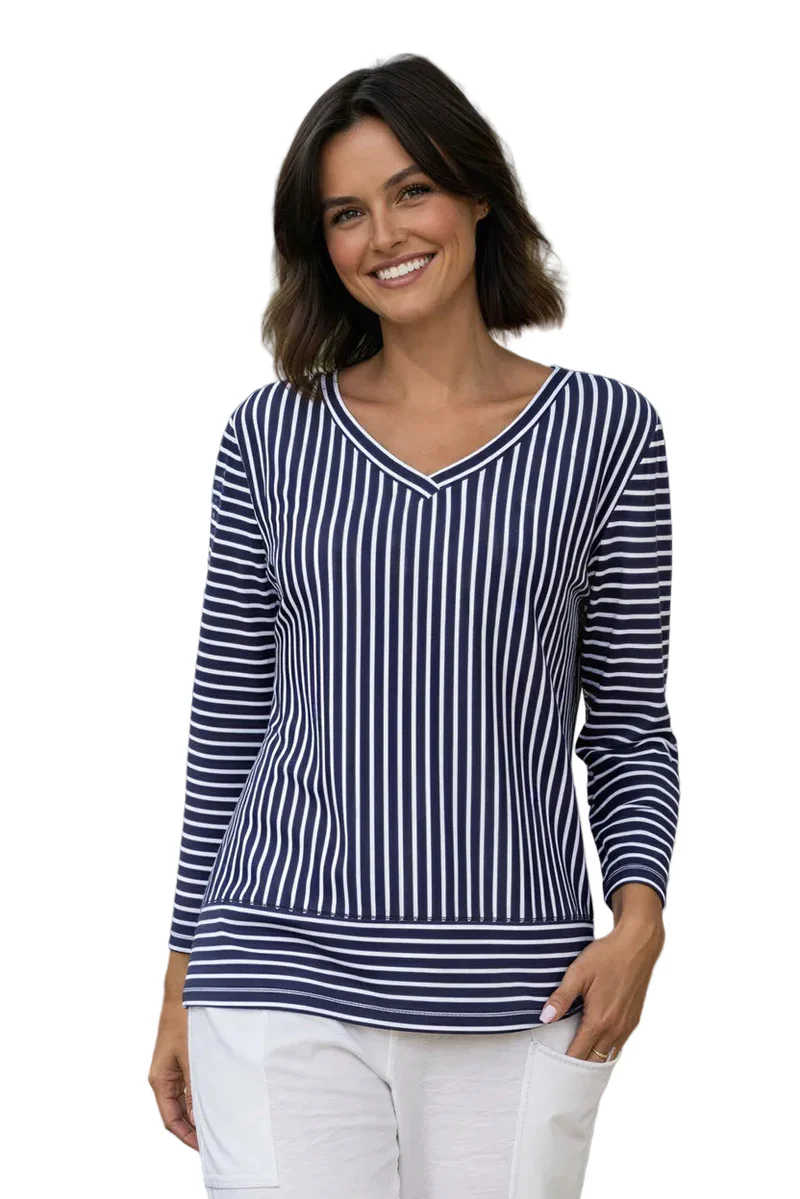 Habitat Escape-E23542-Easy V Tee-Navy