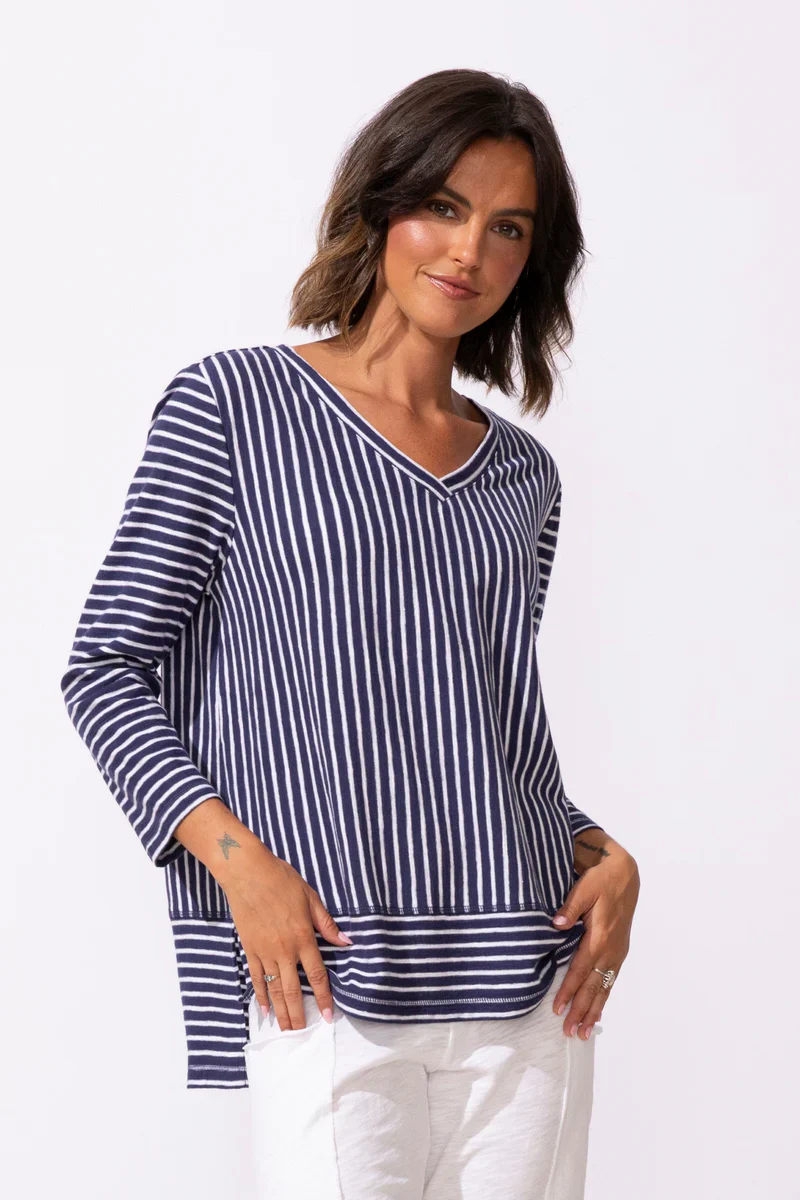 Habitat Escape-E23542-Easy V Tee-Navy - Image 2