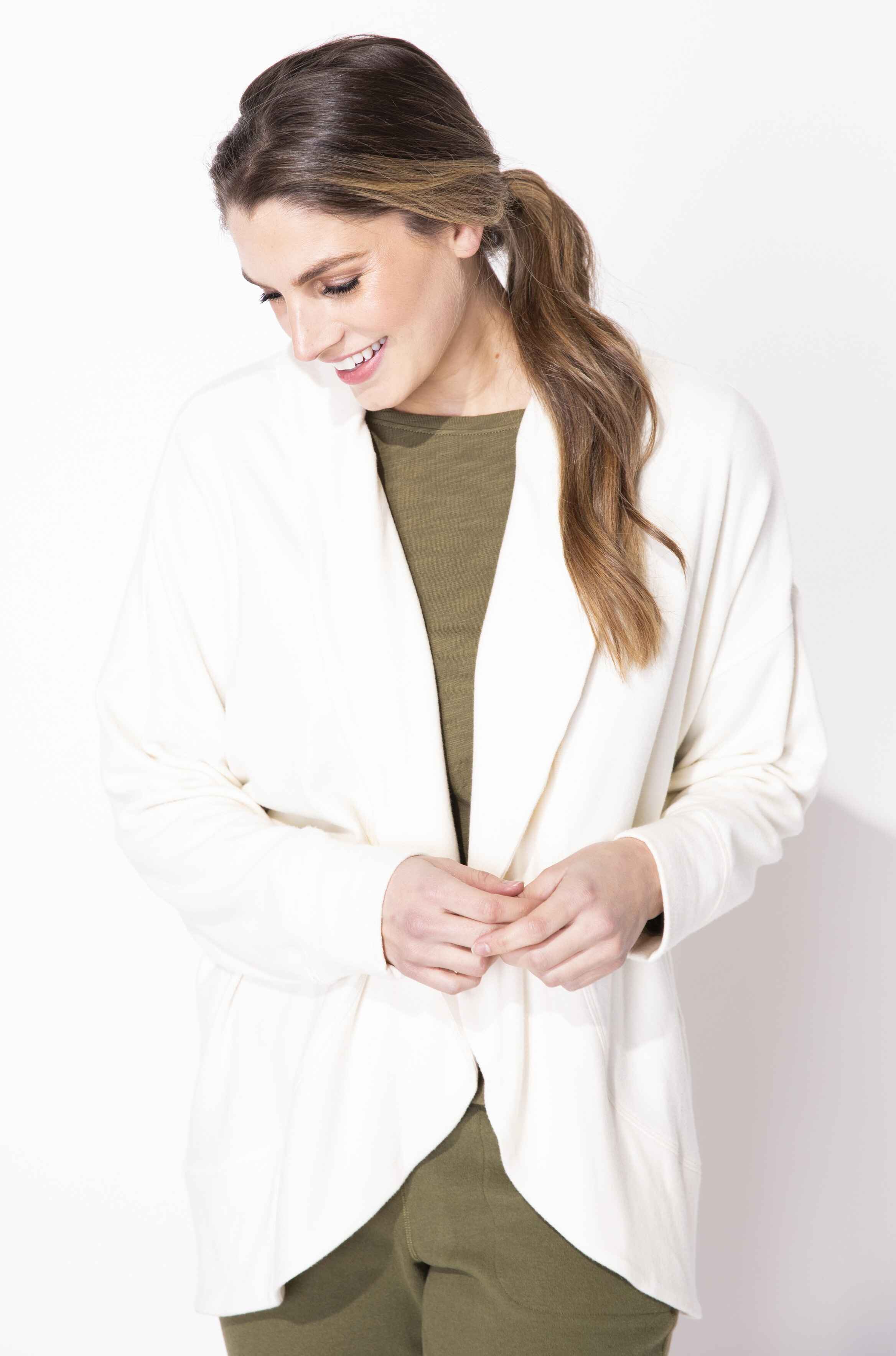 Habitat Escape -E13207-Cocoon Jacket-Ivory