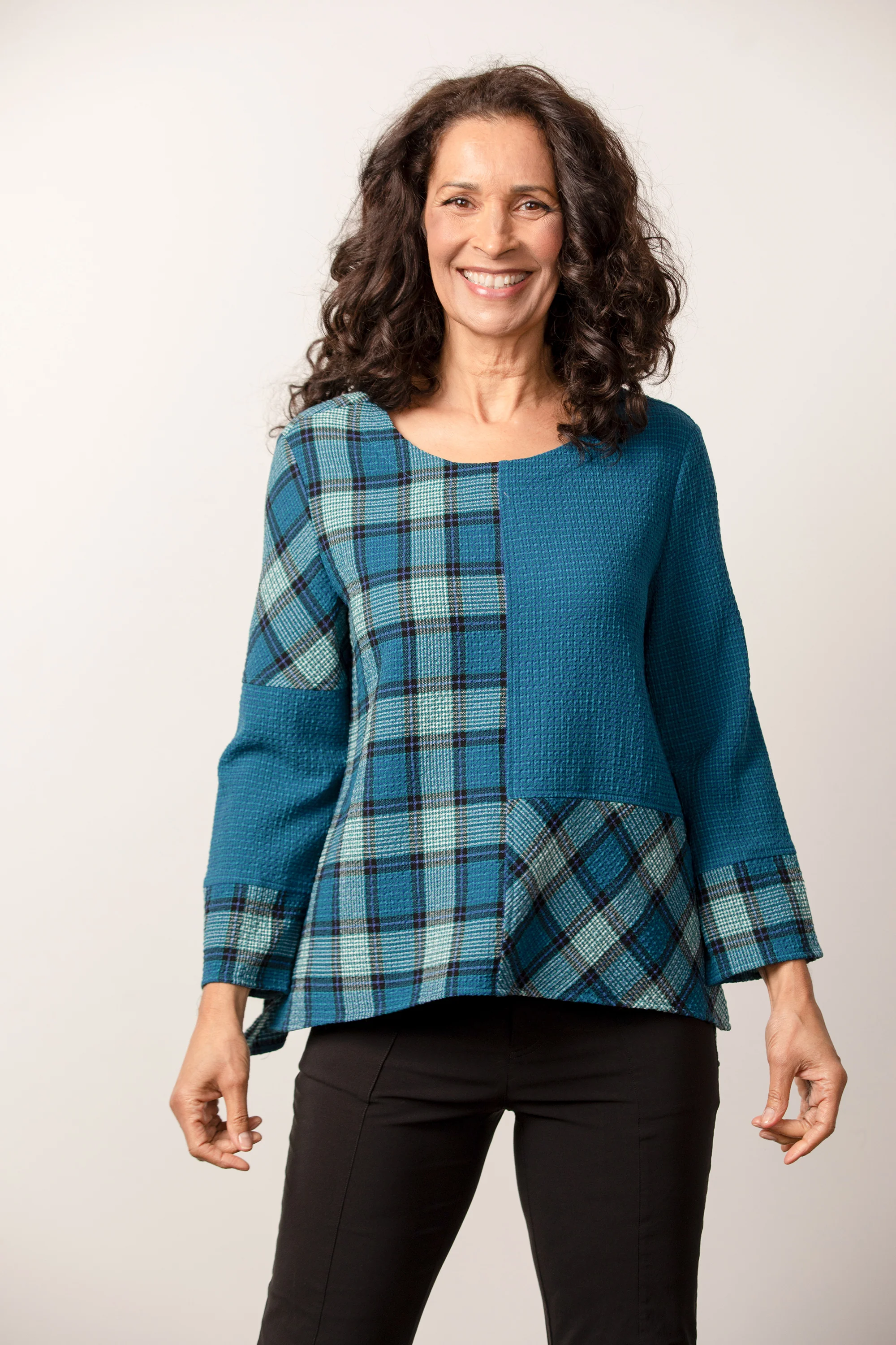 Habitat  - H44231 - Pieced Pullover - Cobalt