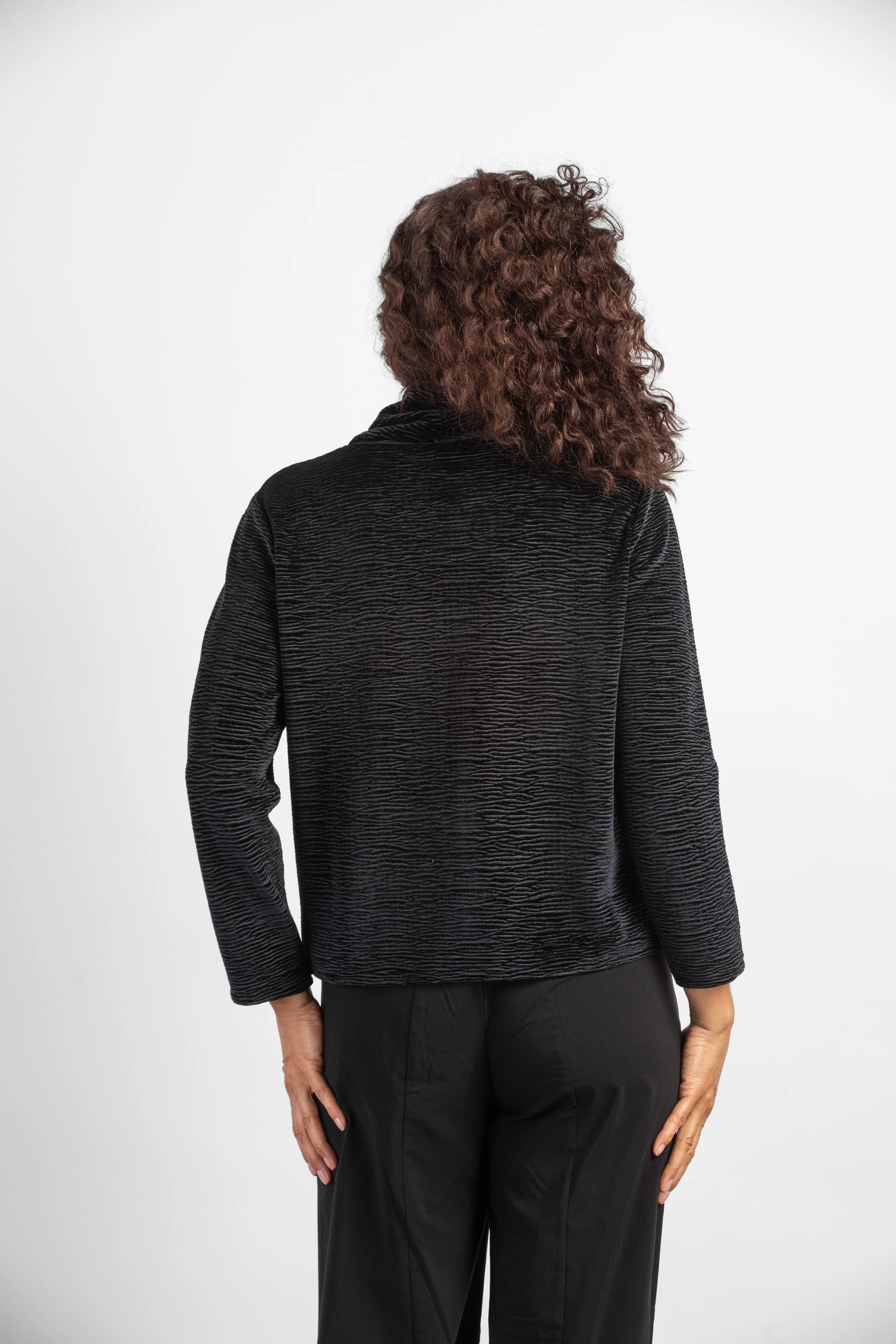 Habitat -H54939F3-Boxy Cowl-Black - Image 2