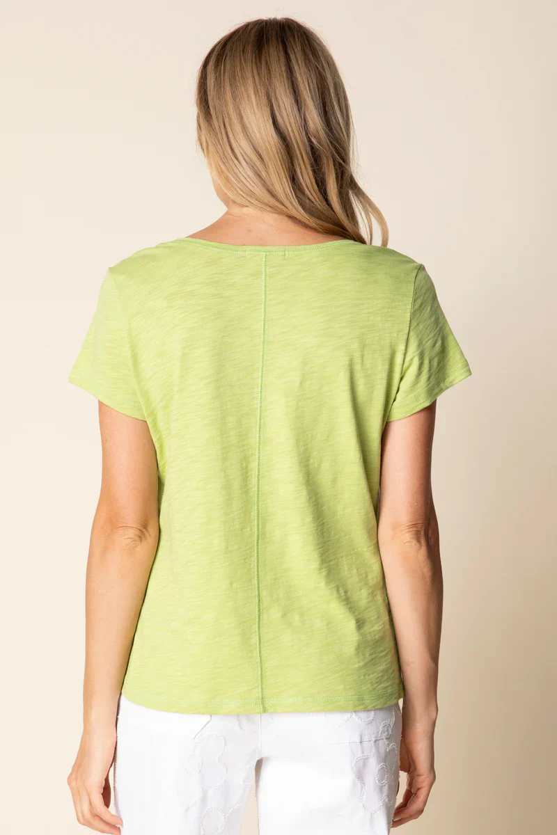Habitat-H27524S6-Cover Stitch Tee-Leaf - Image 2