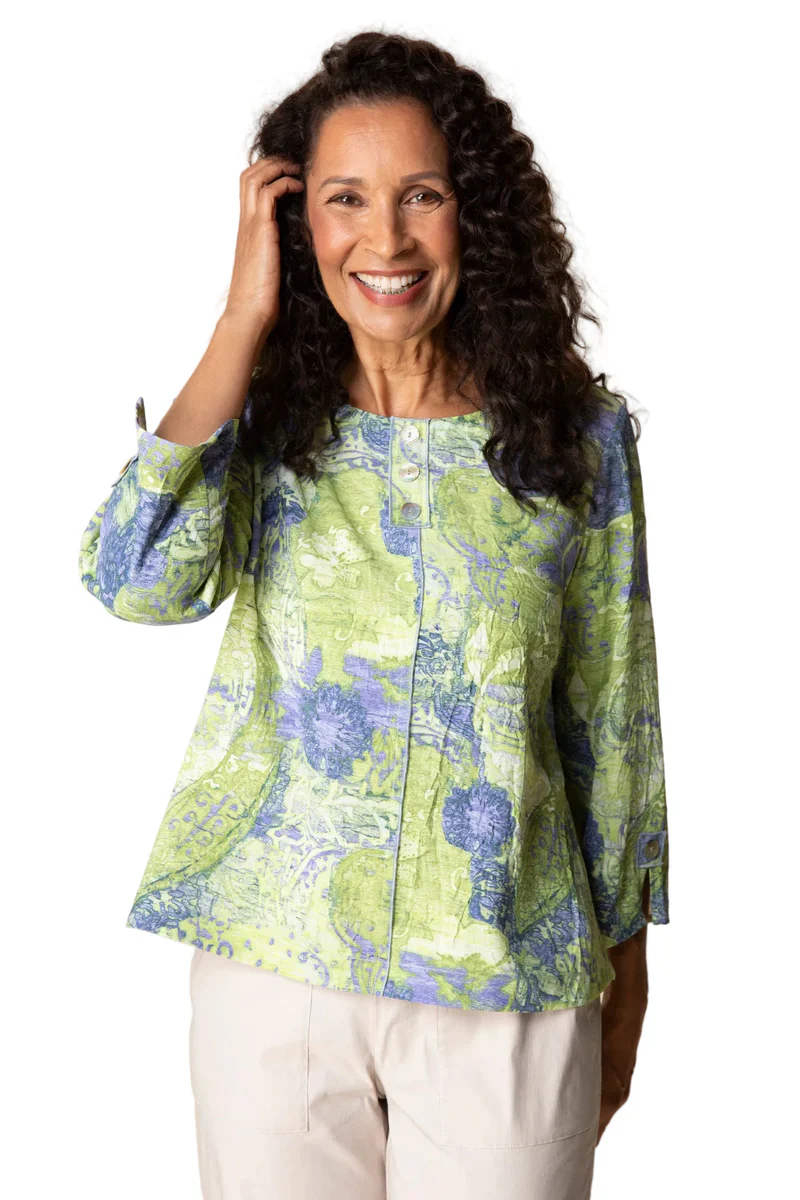 Habitat-H34932-Pleat Back Pullover-Aloe - Image 2