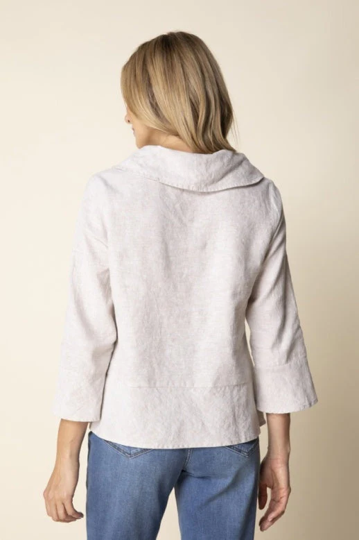 Habitat-H41505-Overlay Flounce Top-Oatmeal - Image 3