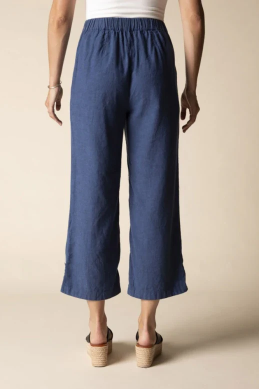 Habitat-H41576S6-Pleat Button Capri-Navy - Image 4